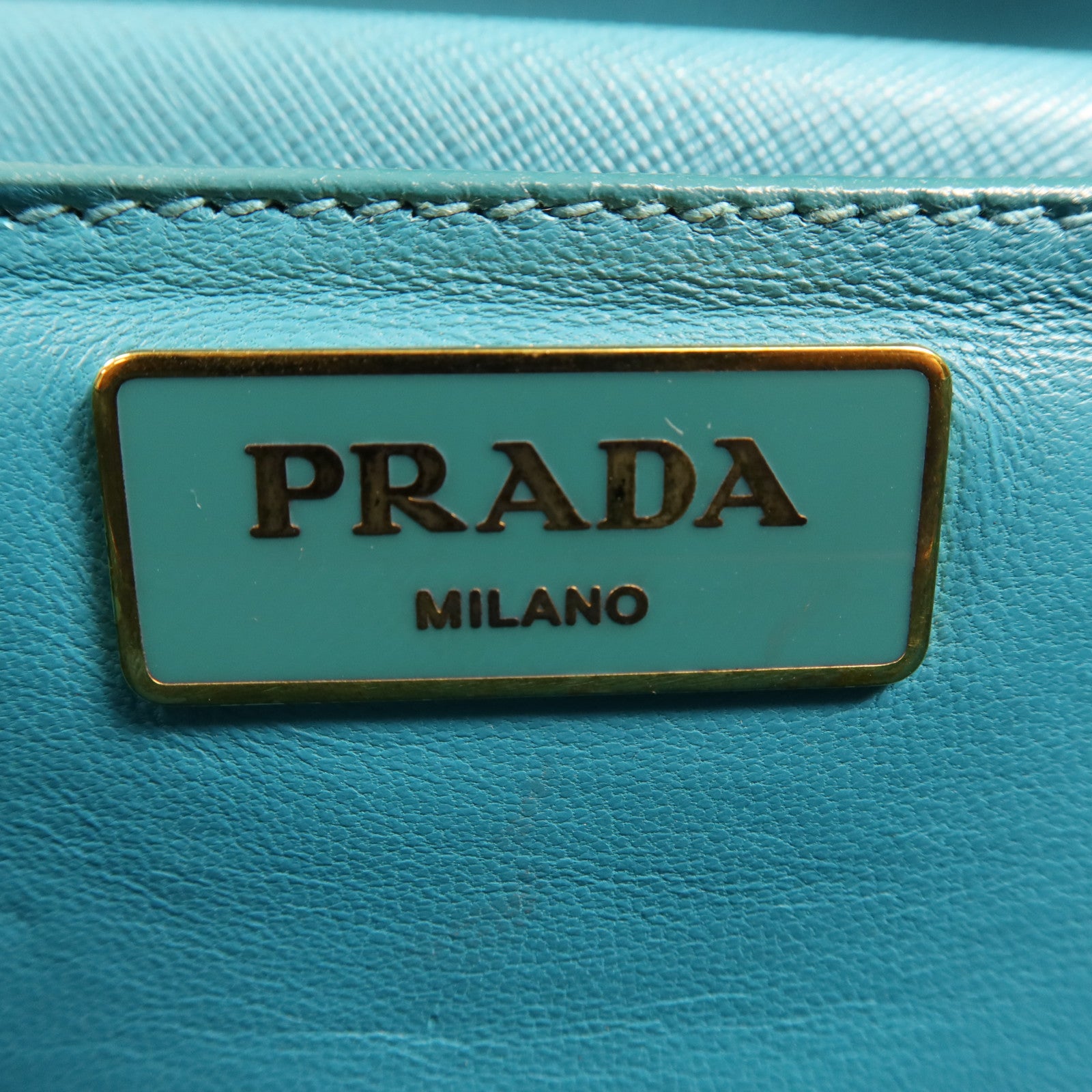 PRADA 帆布Shoulder Bag金扣肩背袋