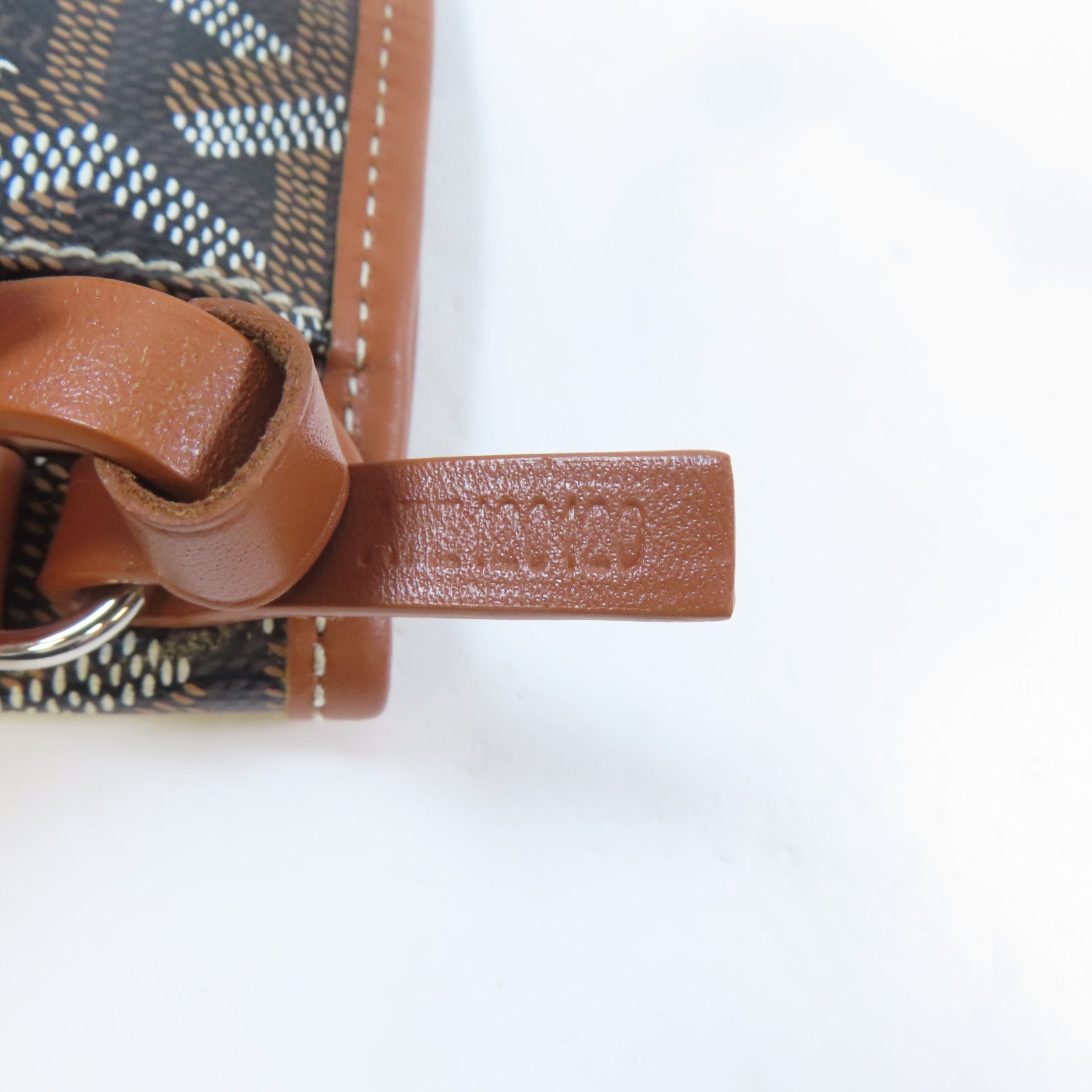 GOYARD 塗層帆布Ama Louis PM銀扣肩背袋啡色