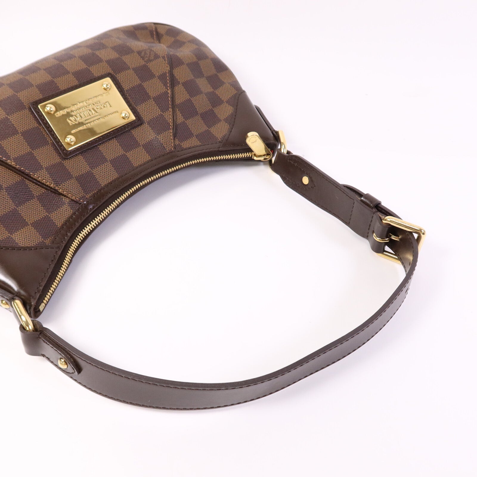 LOUIS VUITTON Damier Thames PM金扣肩背袋