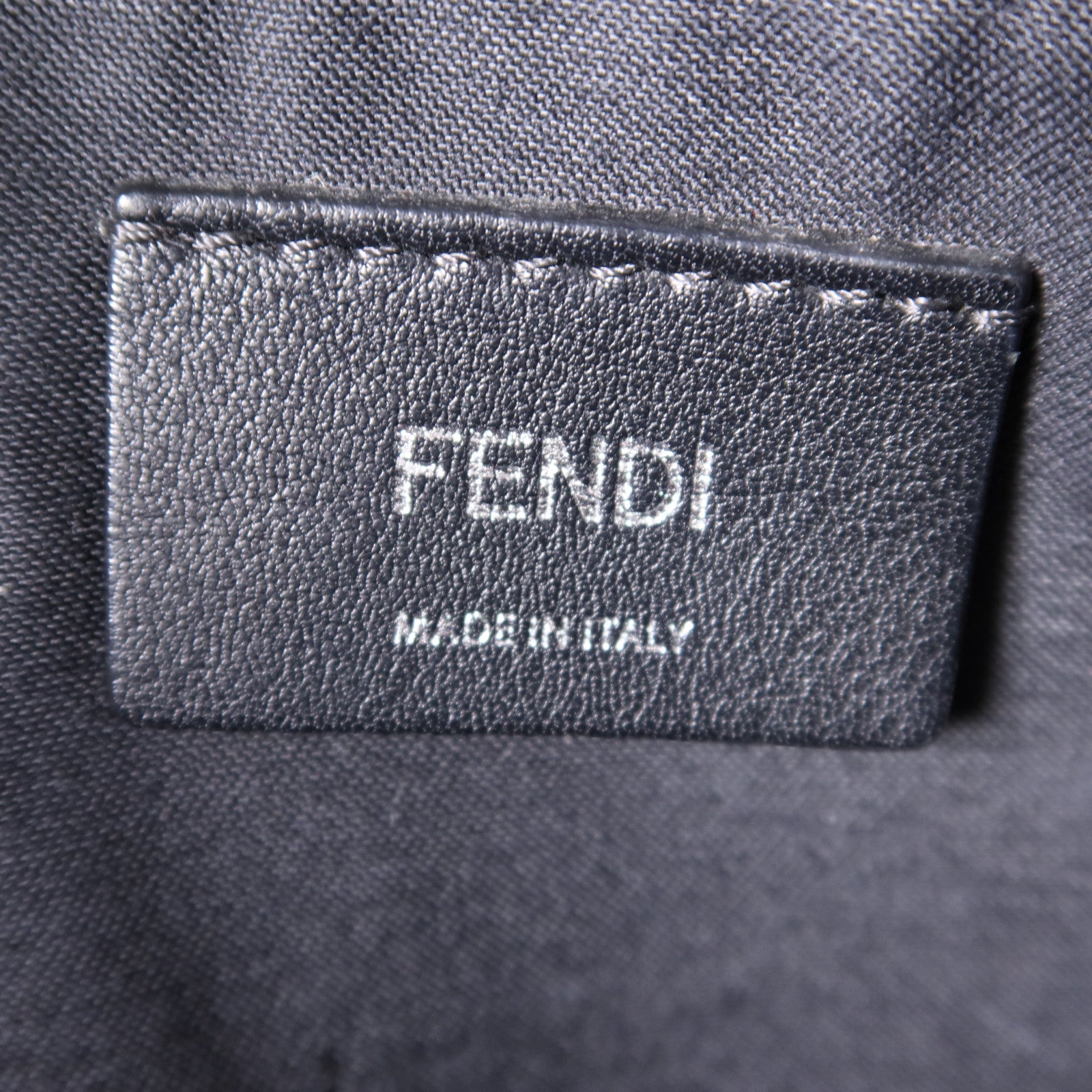 FENDI SHW By The Way 2 Way Shoulder Bag Handbag 8BL125 Calfskin Leather Black