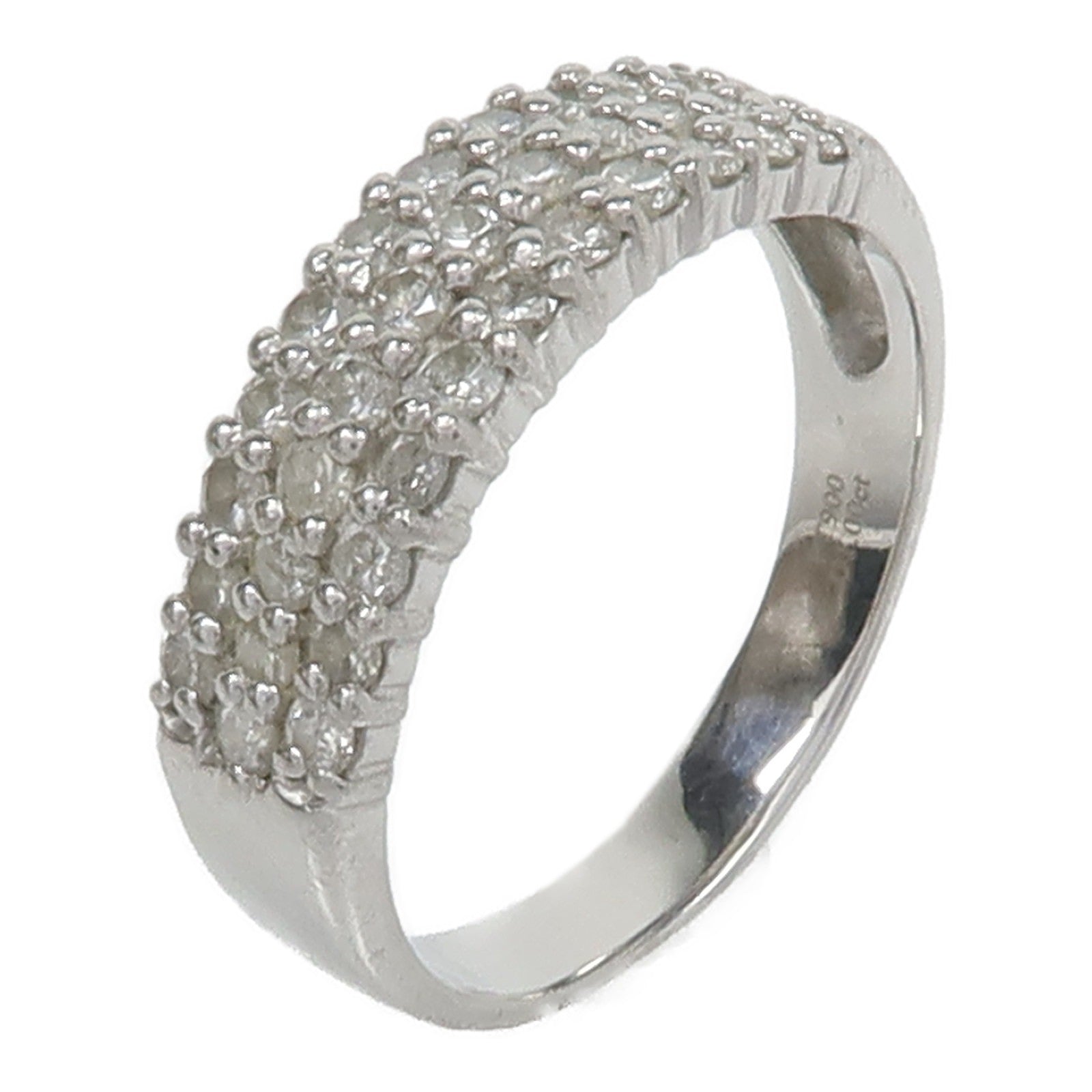 JEWELRY 【激減優惠】PT900鉑金Diamond Ring鑽石戒指US#9