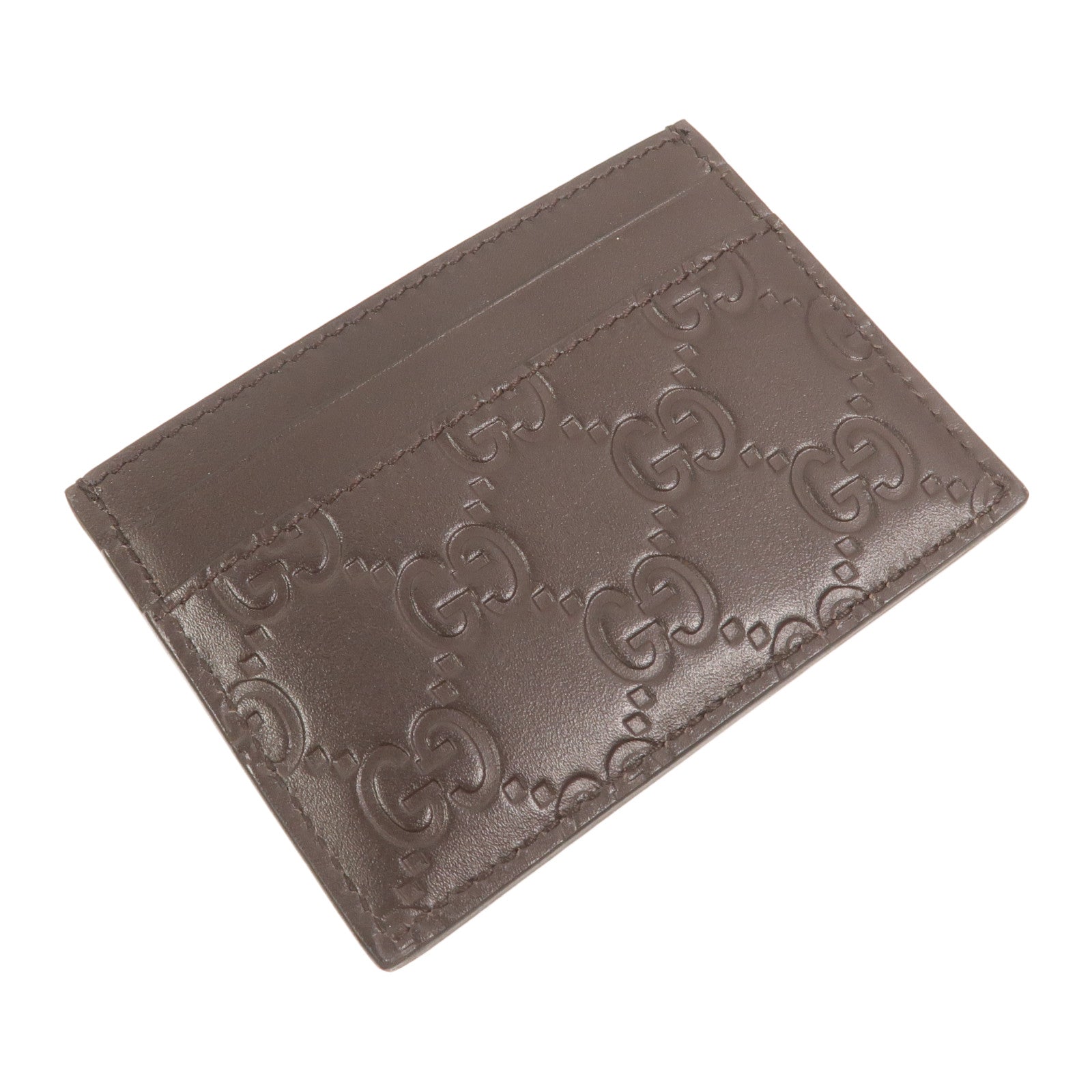 GUCCI 牛皮皮革Signature Card Case卡片套