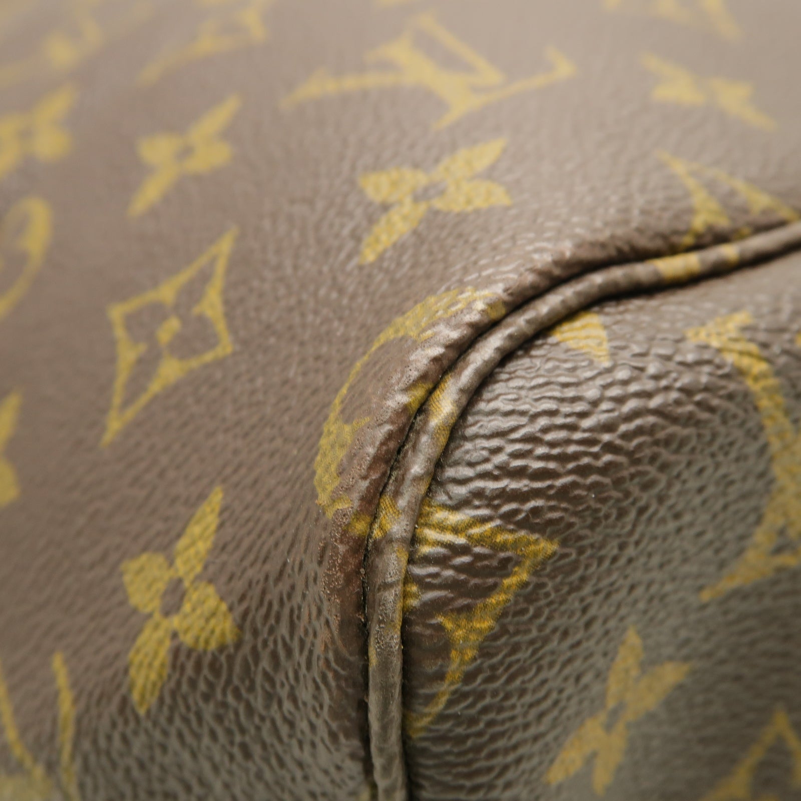 LOUIS VUITTON 【激減優惠】Monogram Neverfull GM金扣手挽袋棕色