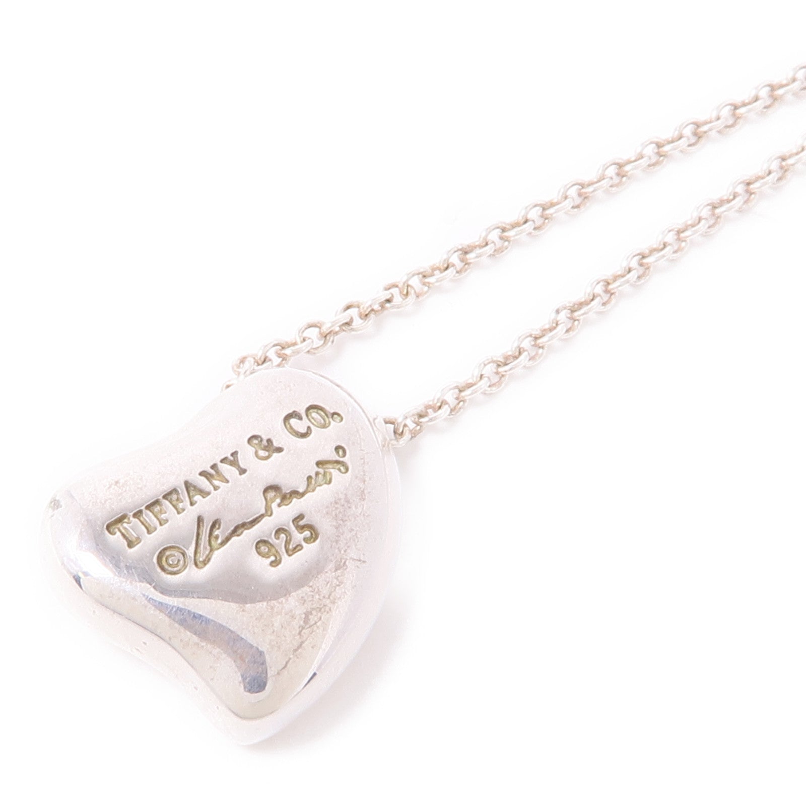 TIFFANY＆CO 925純銀Heart Necklace項鍊