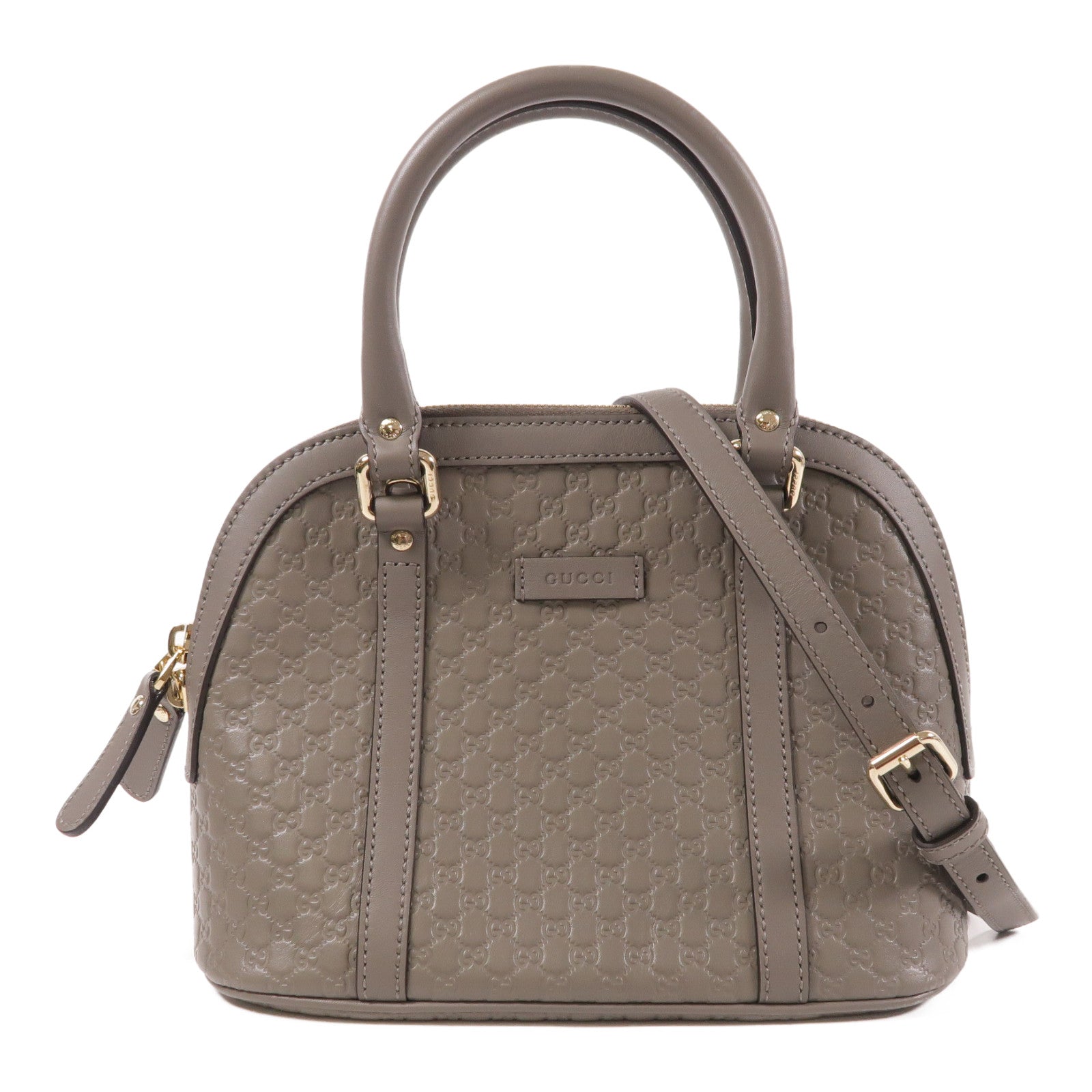 GUCCI 牛皮皮革Micro Guccissima金扣手挽肩背兩用袋