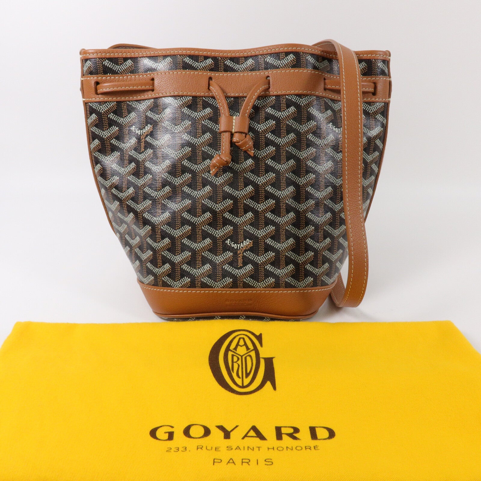 GOYARD 塗層帆布Petit Flot Bucket PM肩背袋
