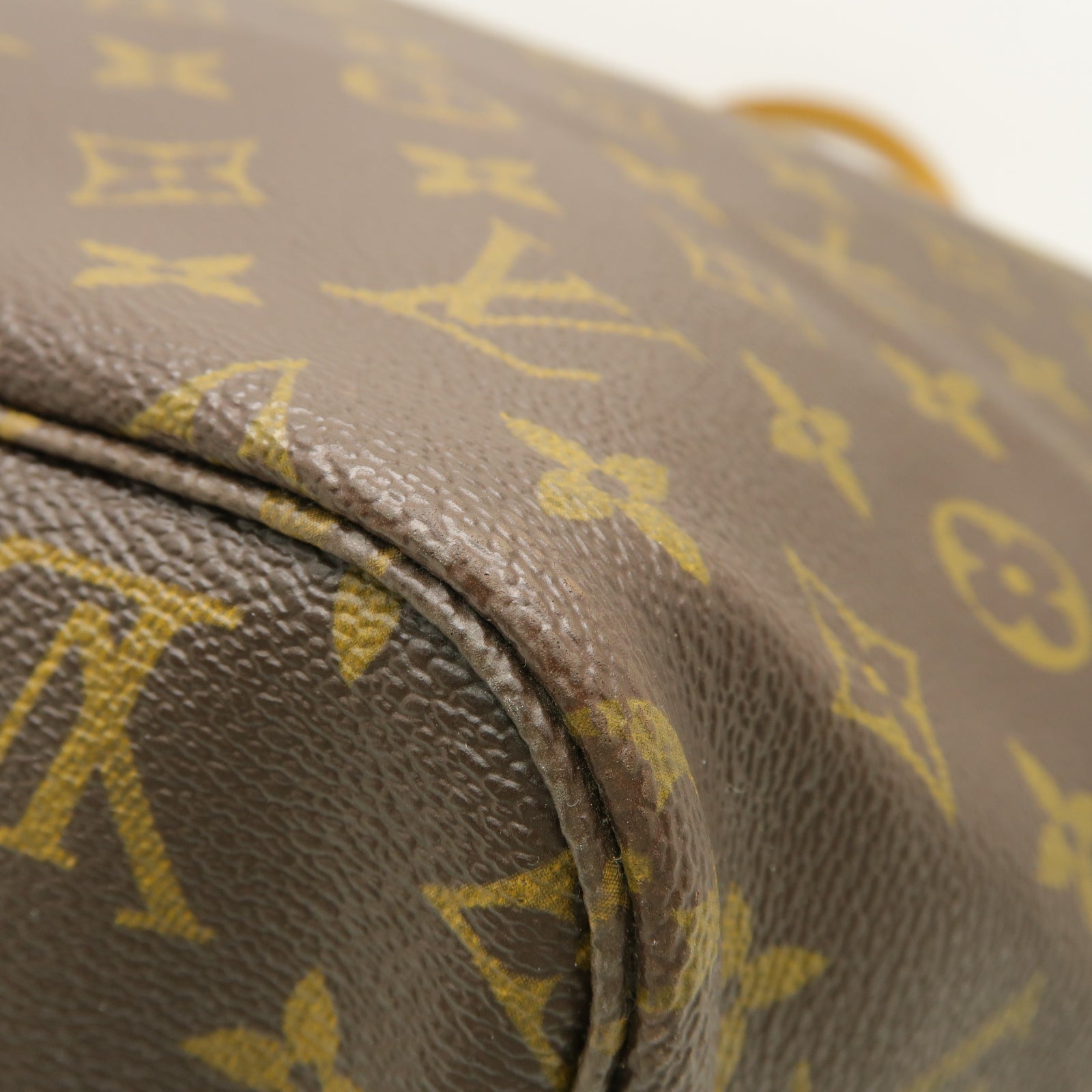 LOUIS VUITTON 【激減優惠】Monogram Neverfull GM金扣手挽袋棕色