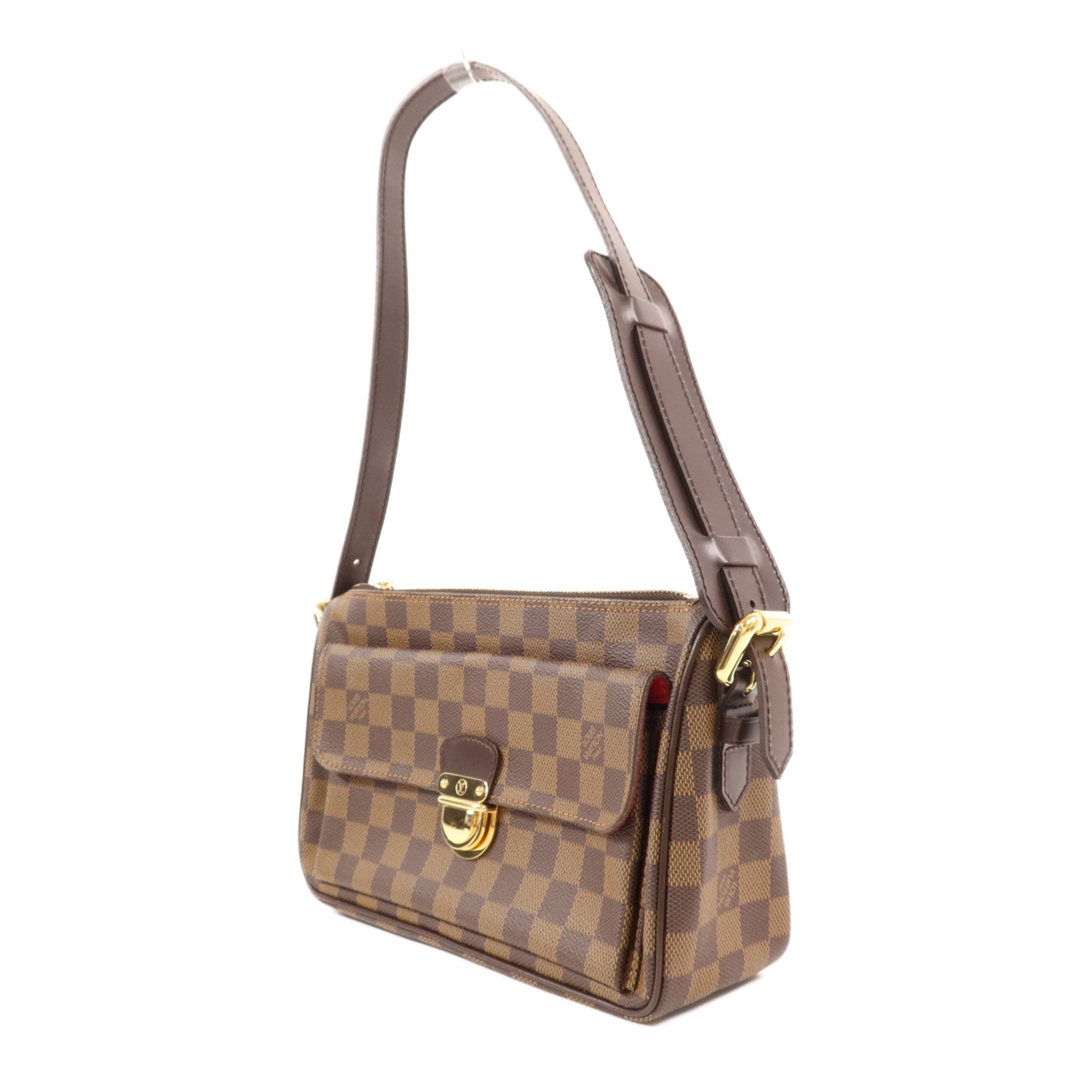 LOUIS VUITTON Damier Ravello GM金扣肩背袋