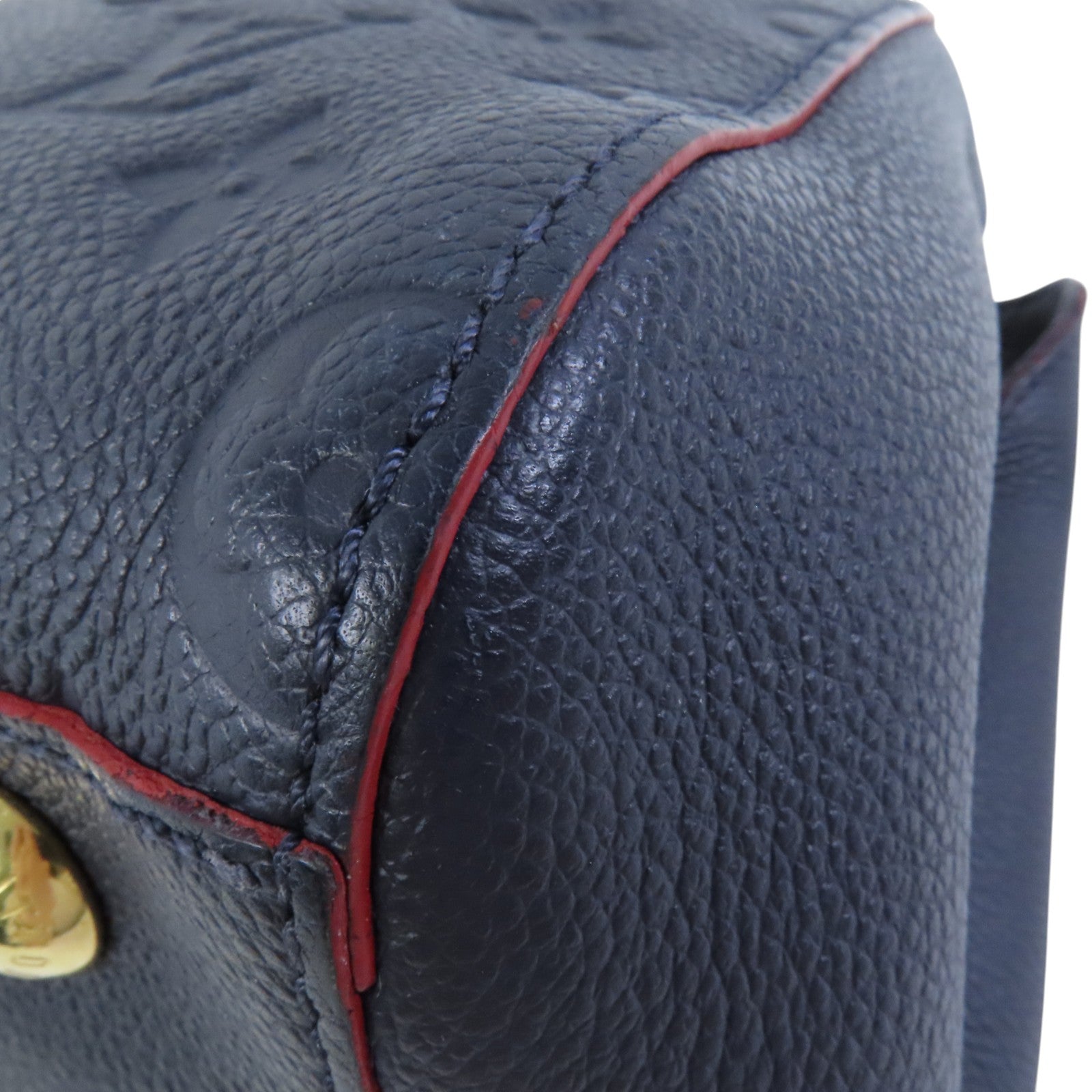 LOUIS VUITTON Monogram Empreinte Montaigne BB金扣手挽袋