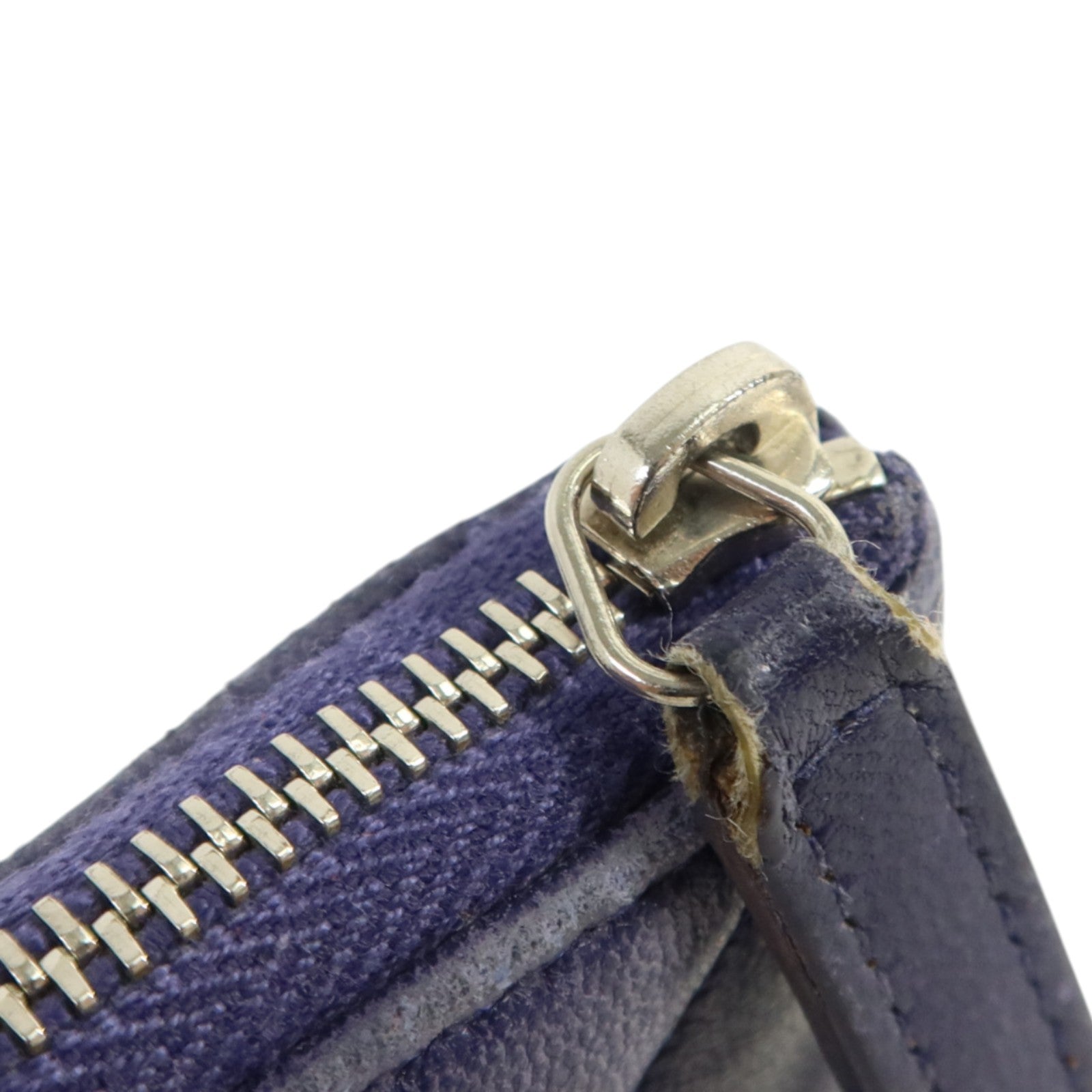 CHANEL 羊皮皮革Mini Zipped Pouch銀扣手拿包