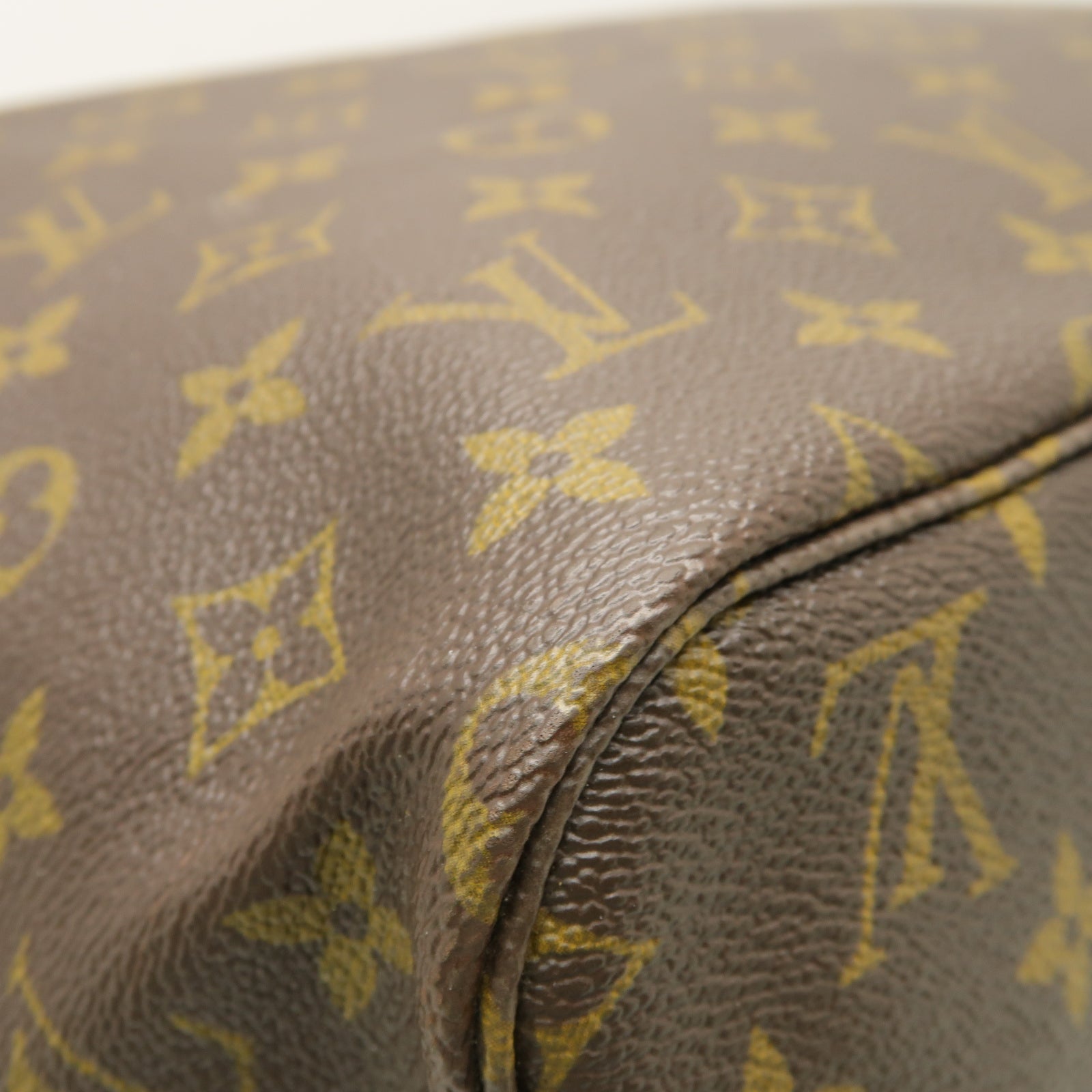 LOUIS VUITTON 【激減優惠】Monogram Neverfull GM金扣手挽袋棕色