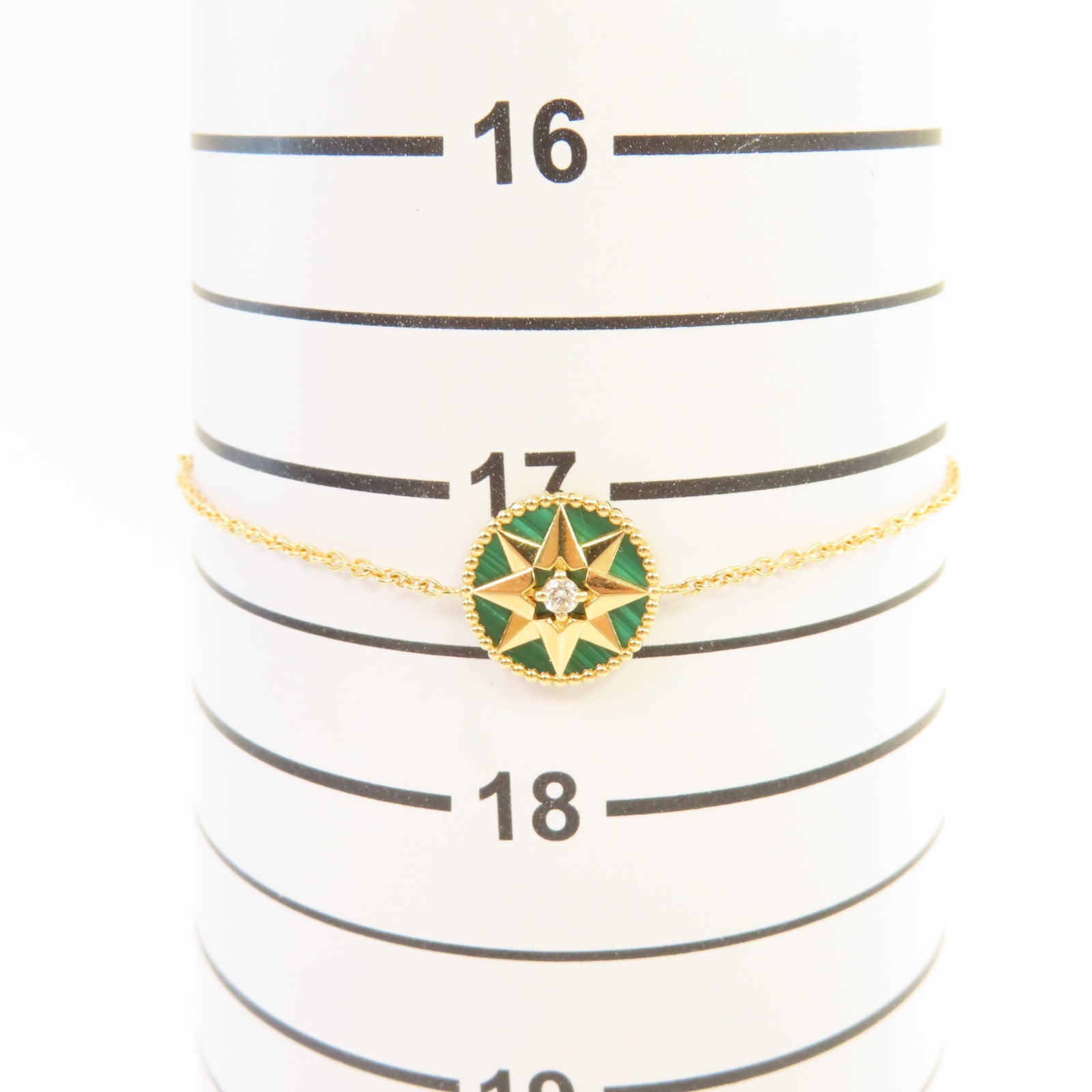 Dior 【激減優惠】18K黃金/綠松寶石/0.04ct鑽石Rose Des Vents Bracelet手鏈
