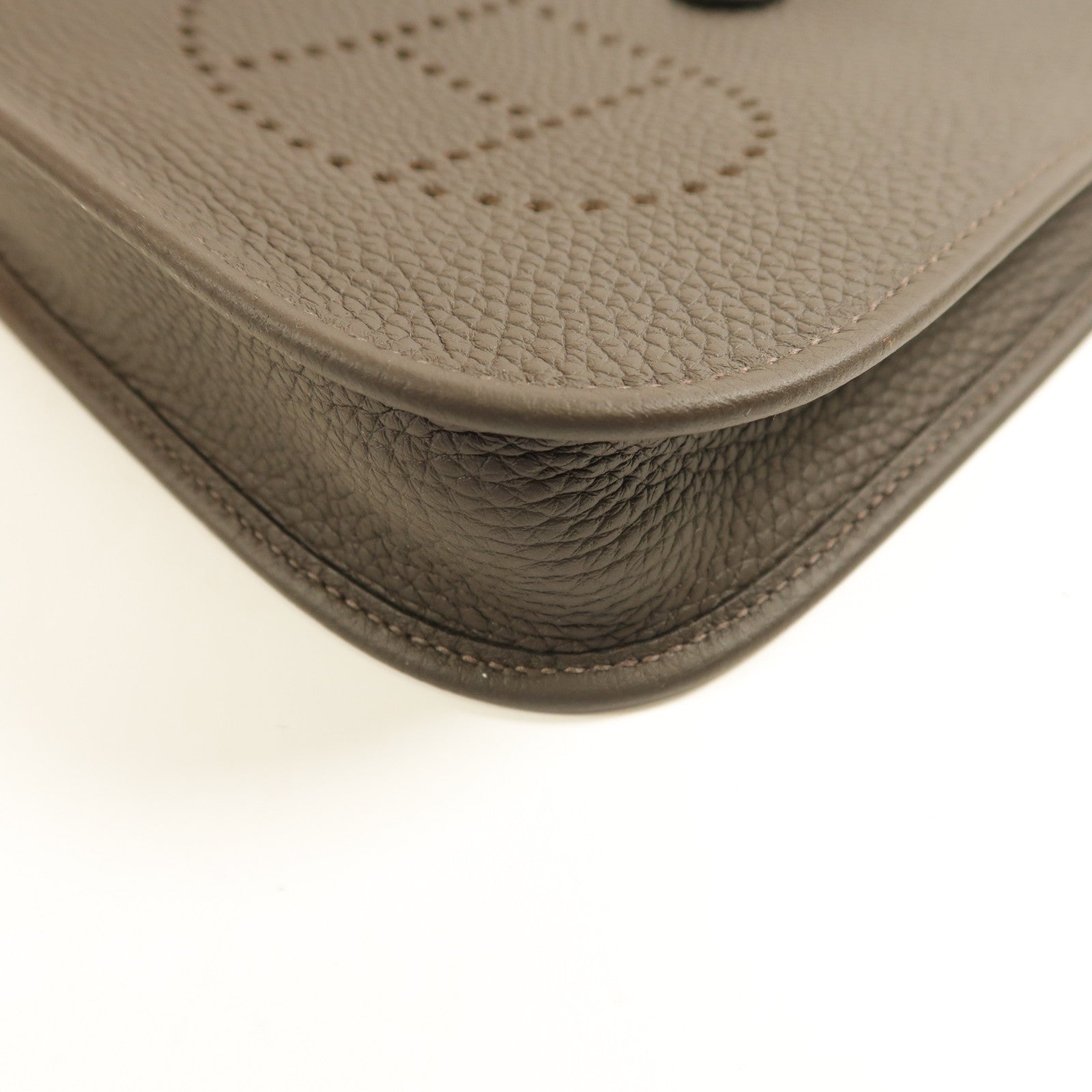 HERMES Clemence皮革Evelyne TPM金扣肩背袋