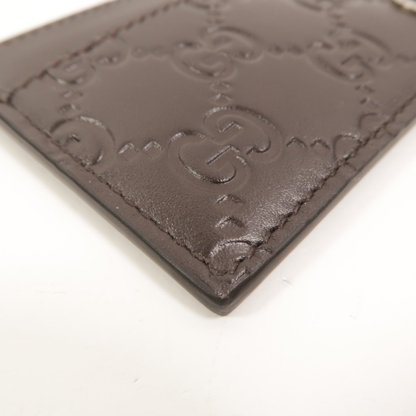 GUCCI 牛皮皮革Signature Card Case卡片套