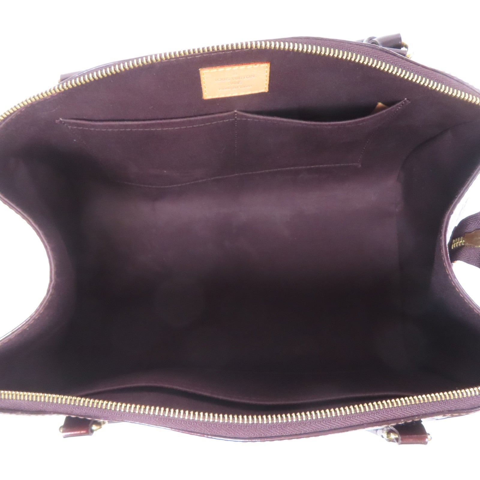 LOUIS VUITTON LV GHW Sherwood GM Shoulder Bag M91489 Vernis Leather Brown