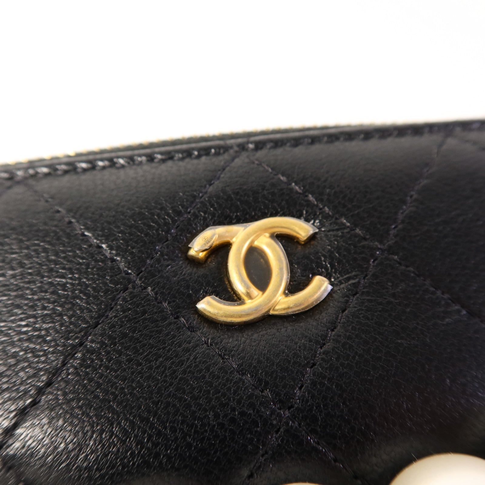 CHANEL 牛皮皮革Wallet On Chain金扣鏈帶肩背袋