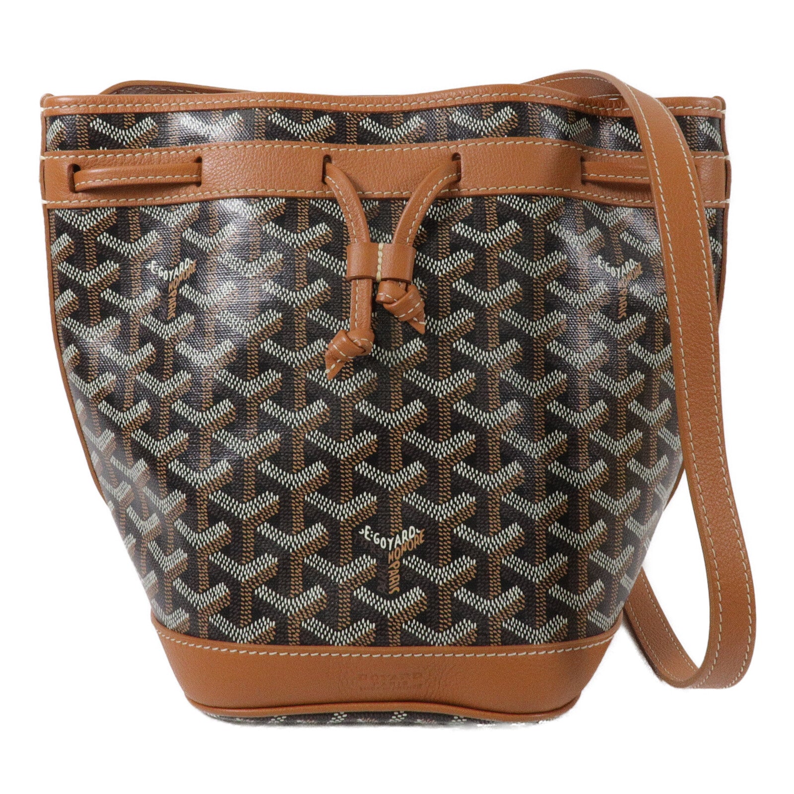 GOYARD 塗層帆布Petit Flot Bucket PM肩背袋