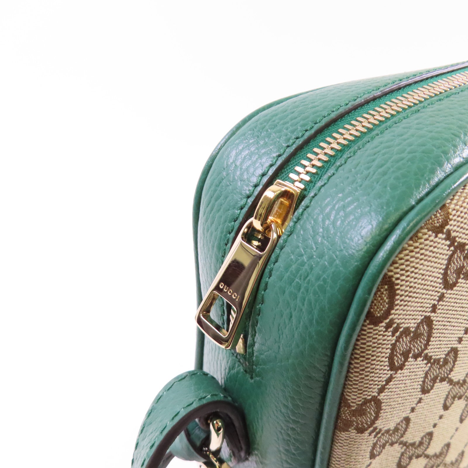 GUCCI 帆布Shoulder Bag金扣肩背袋