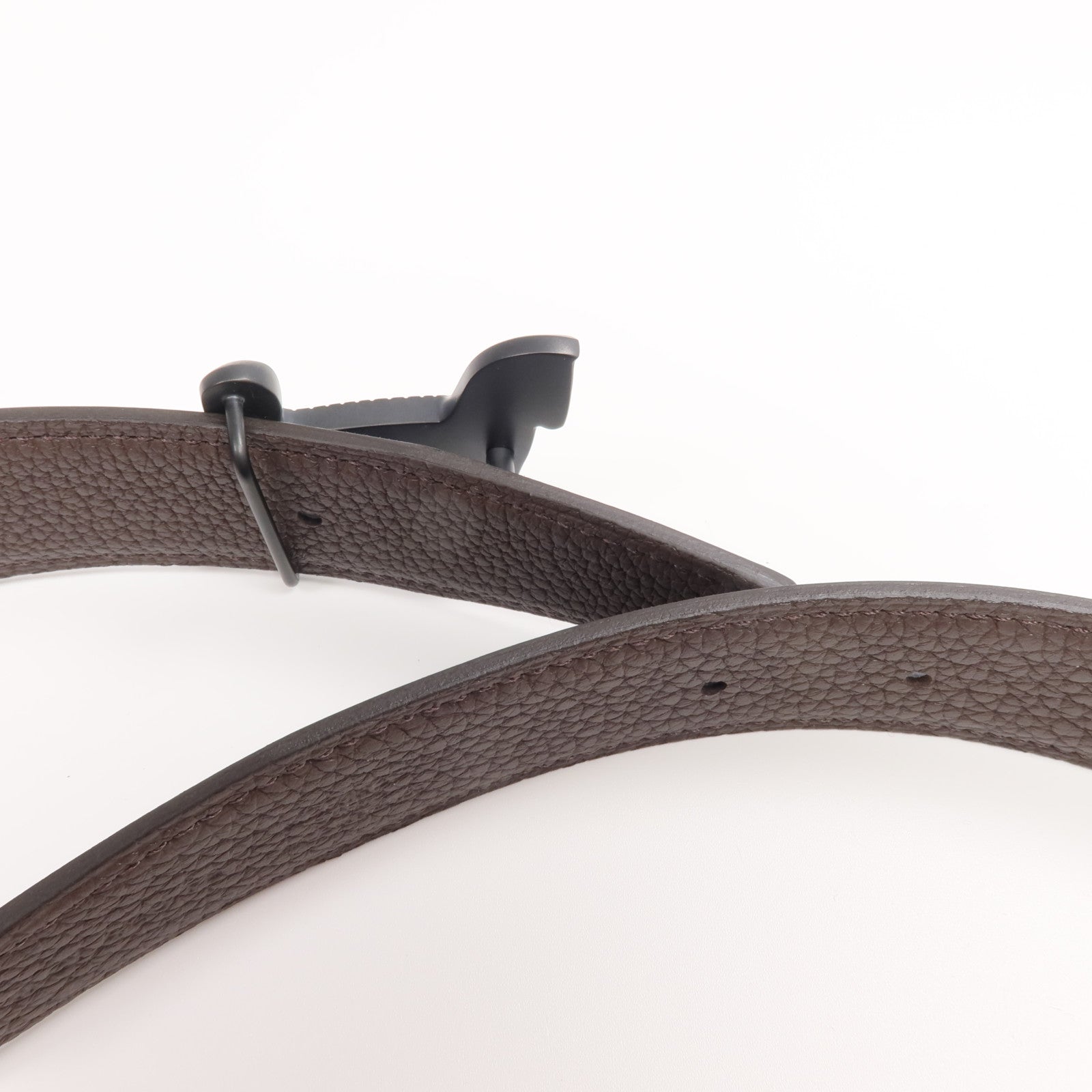 HERMES 【激減優惠】Togo/Box Calf皮革Belt皮帶Noir