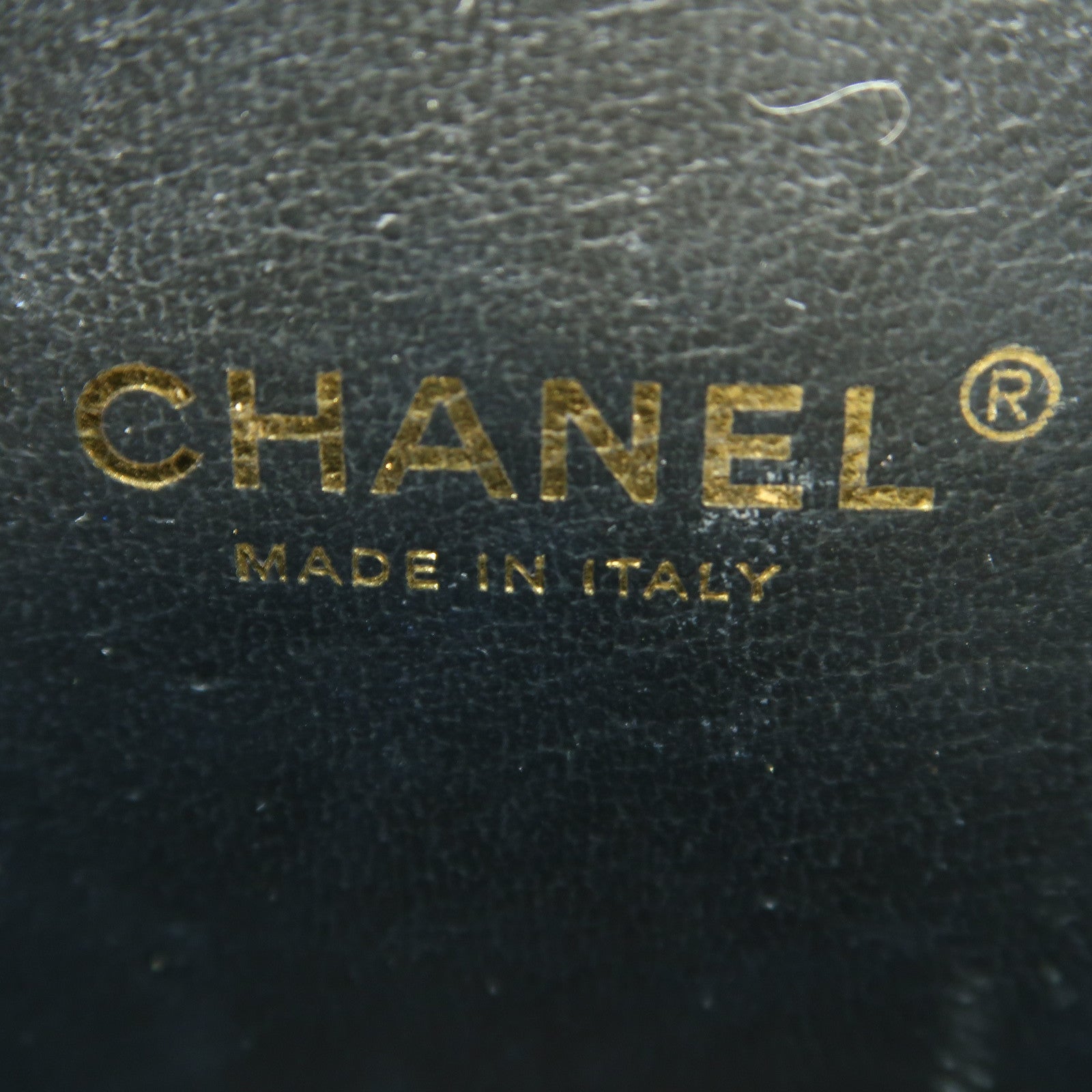 CHANEL 菱格Caviar皮革Vanity Case金扣手挽肩背兩用袋黑色