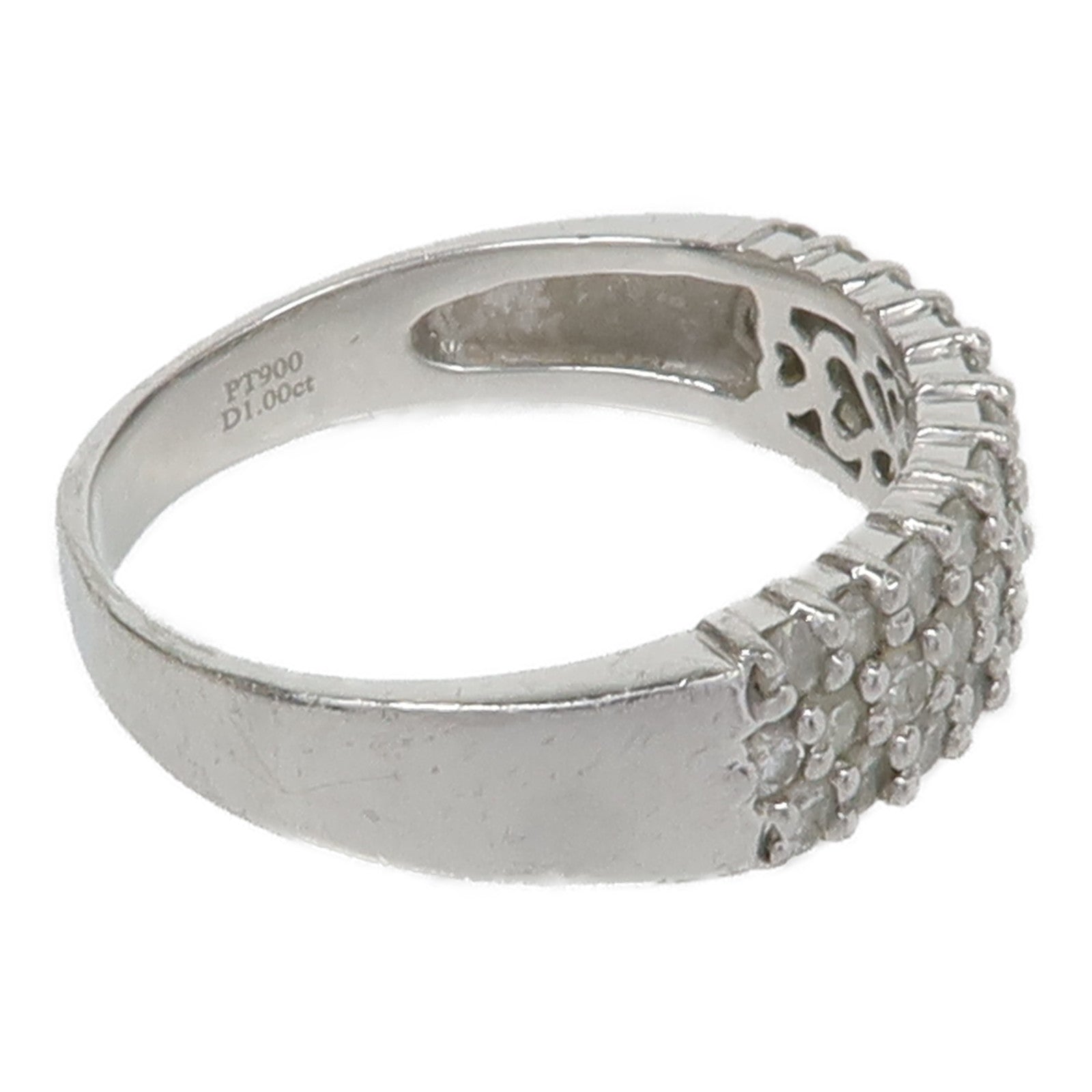 JEWELRY Diamond Ring PT900 Platinum US#9