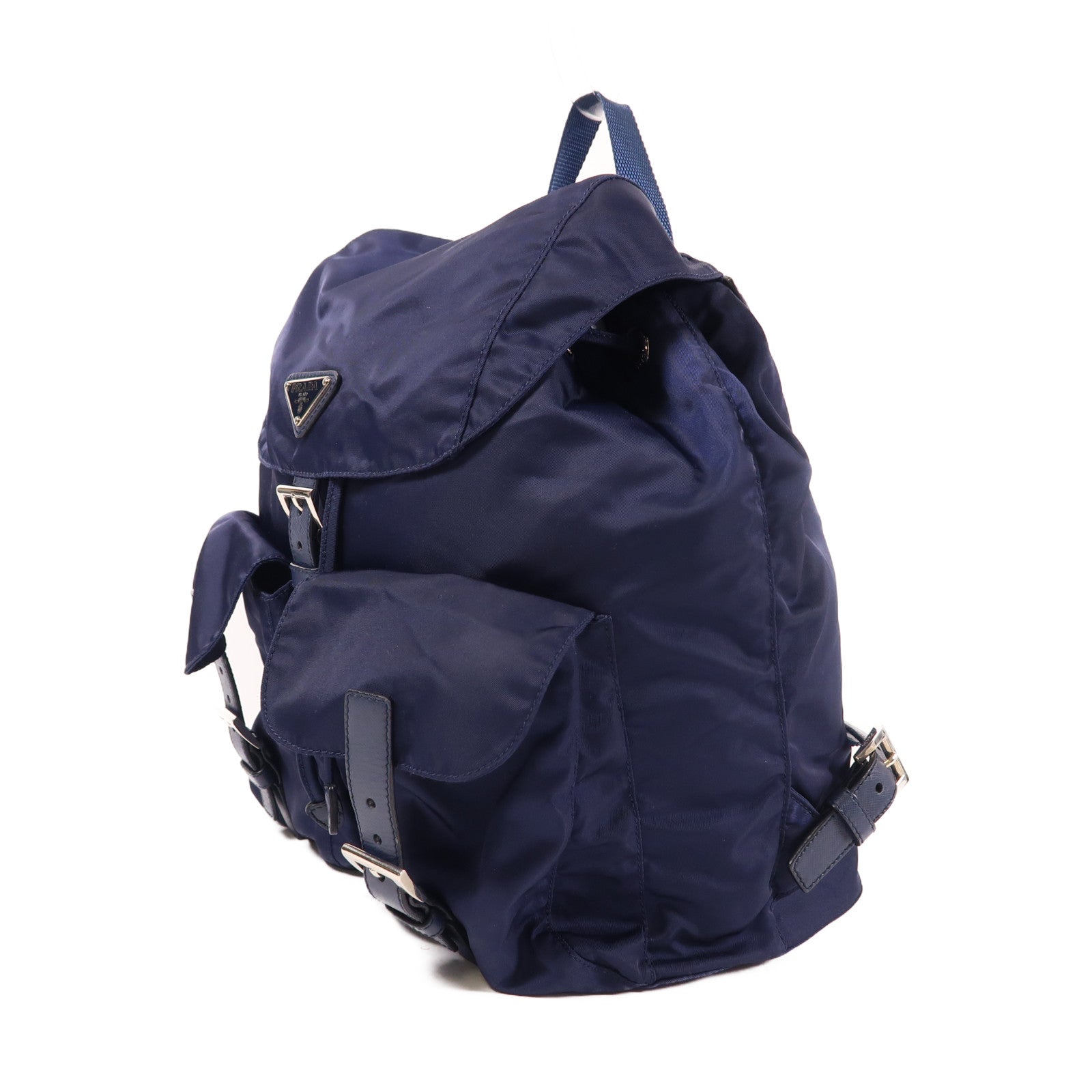 PRADA 尼龍Backpack銀扣背包