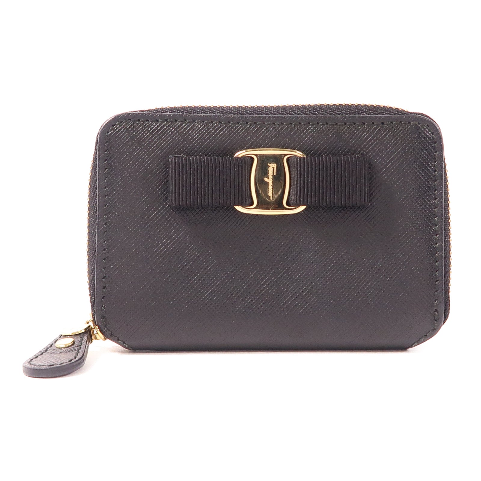 Salvatore Ferragamo 牛皮皮革Coin Case金扣零錢包