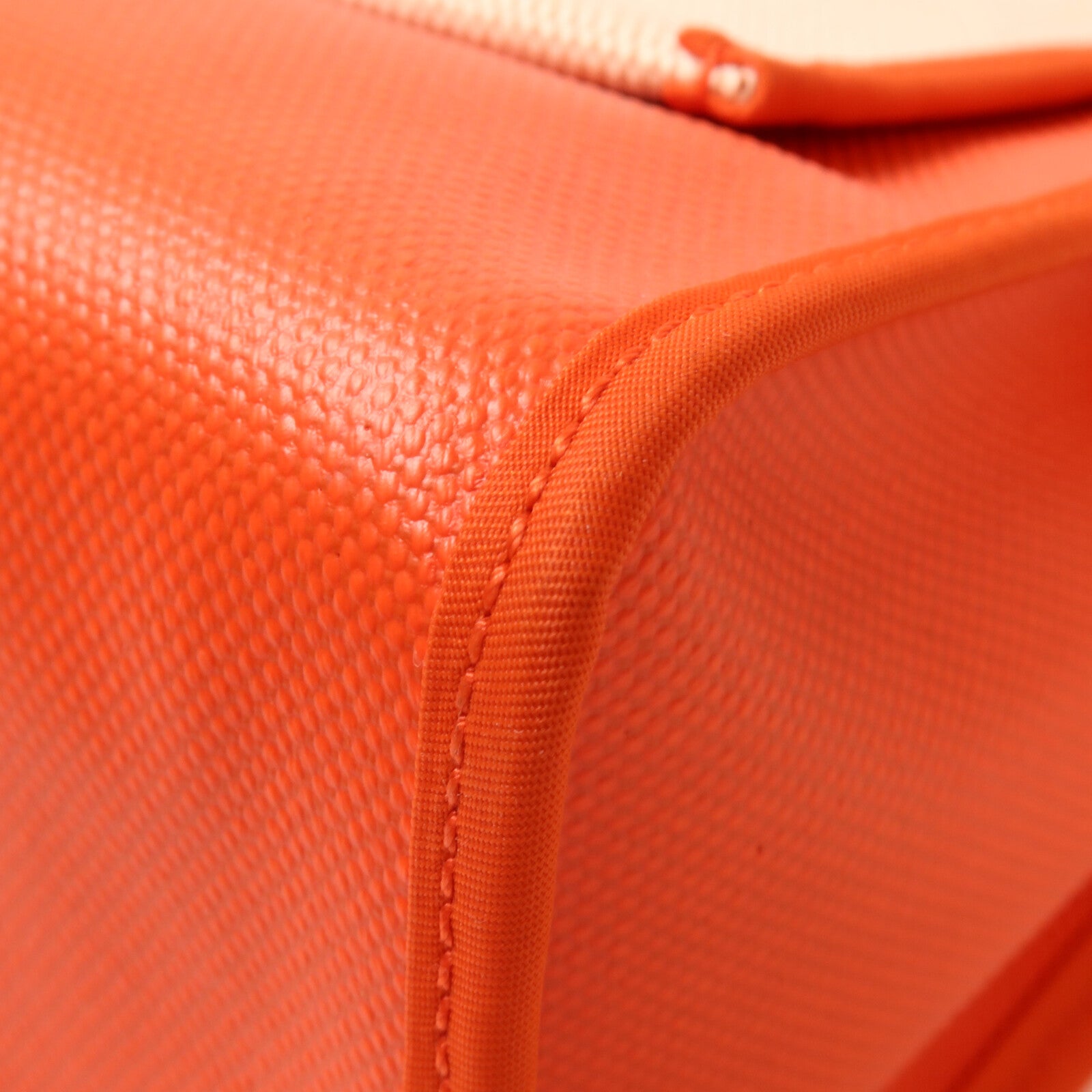 HERMES 帆布Herbag PM手挽肩背兩用袋Orange Mecano/Beige/Fauve