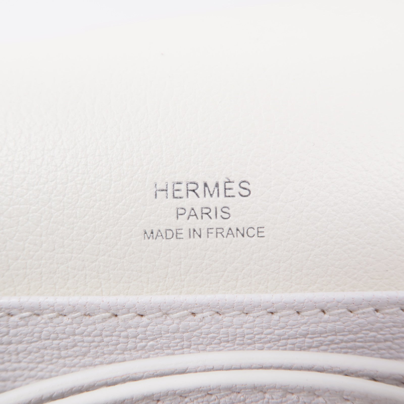 HERMES Evercolor皮革Mini Roulis銀扣肩背袋Gris Parle