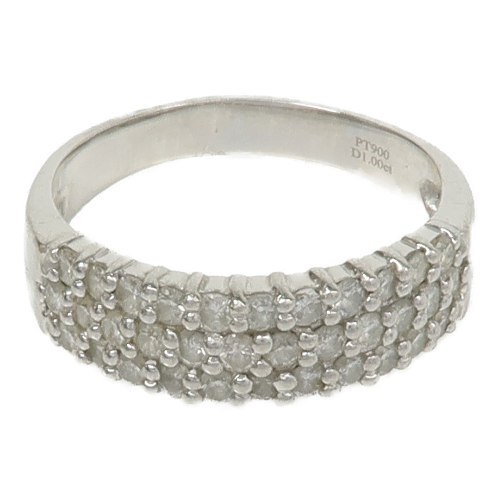 JEWELRY Diamond Ring PT900 Platinum US#9
