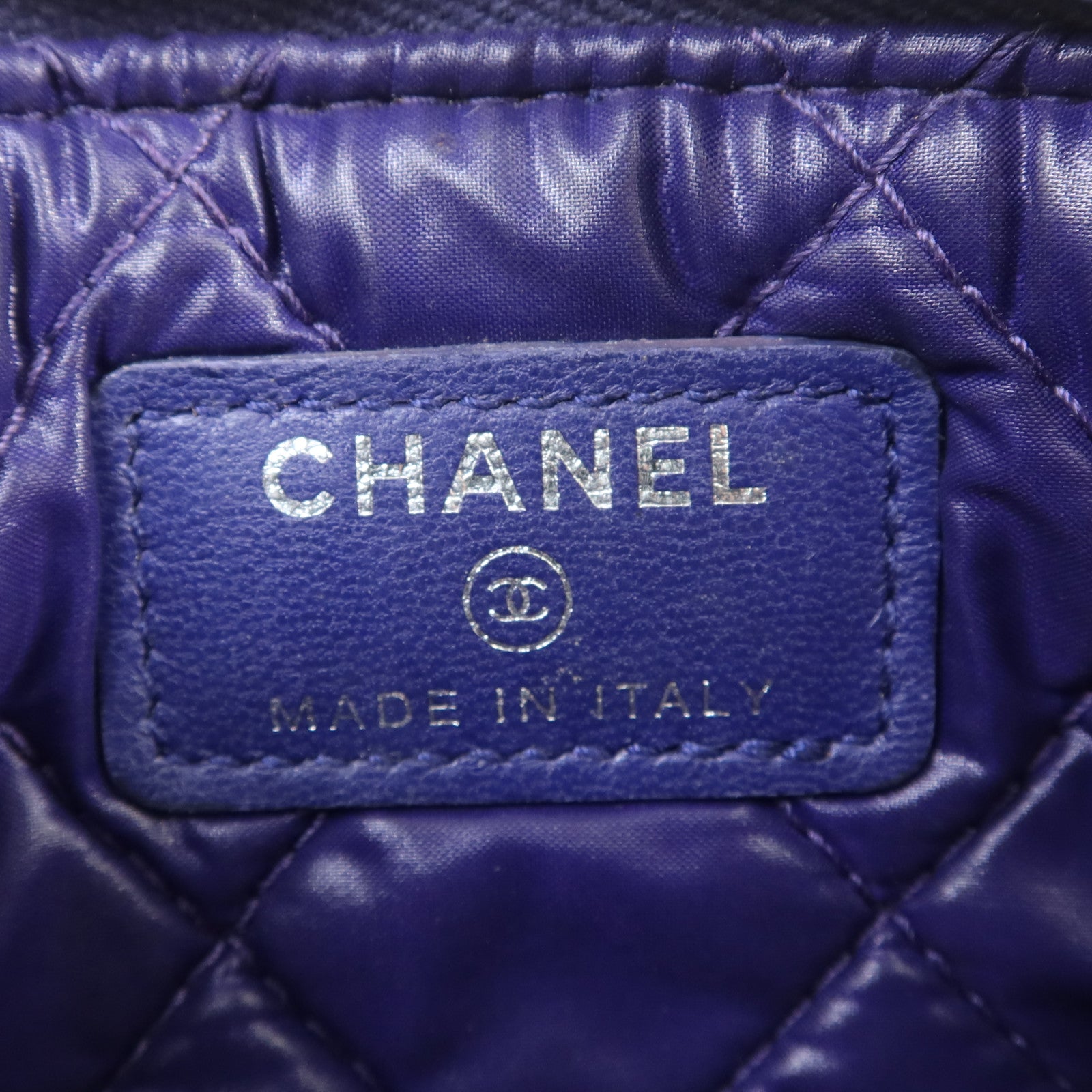 CHANEL 羊皮皮革Mini Zipped Pouch銀扣手拿包