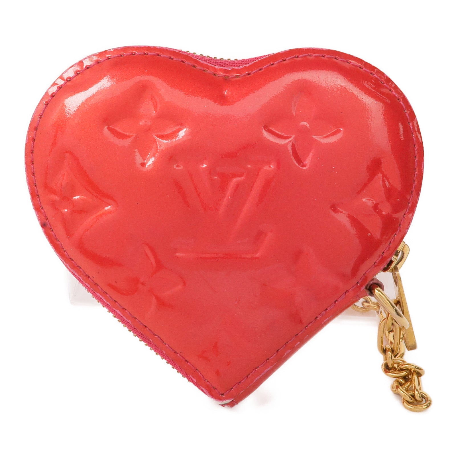 LOUIS VUITTON Vernis Porte Monet-Cool Coin Case金扣零錢包