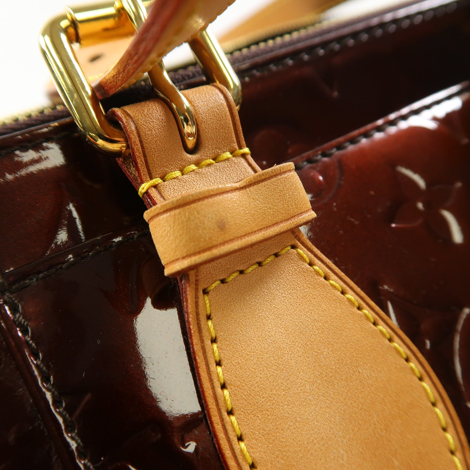 LOUIS VUITTON 【激減優惠】Vernis Rosewood Avenue金扣肩背袋酒紅色