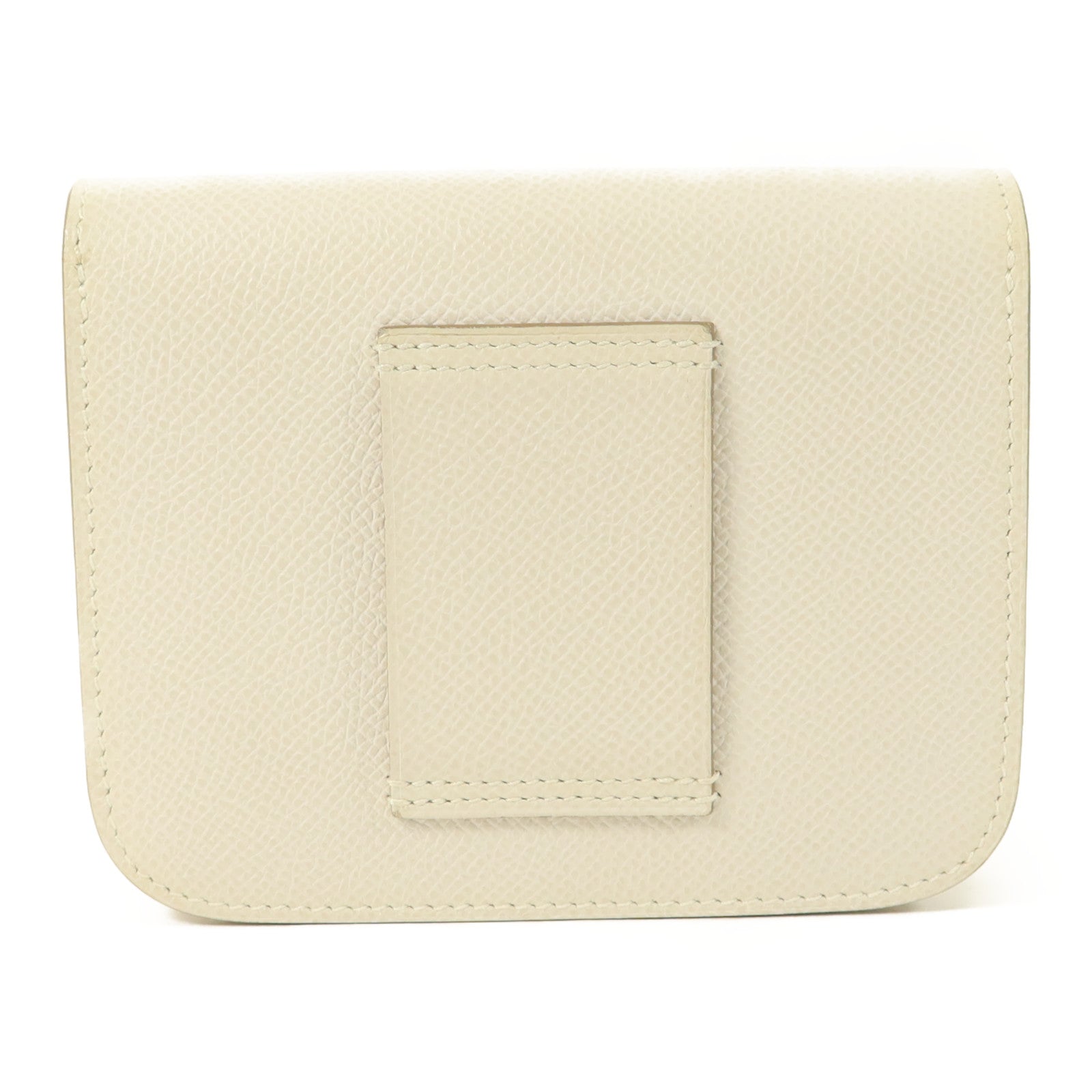 HERMES 【激減優惠】Epsom皮革Constance Slim錢包Blanc