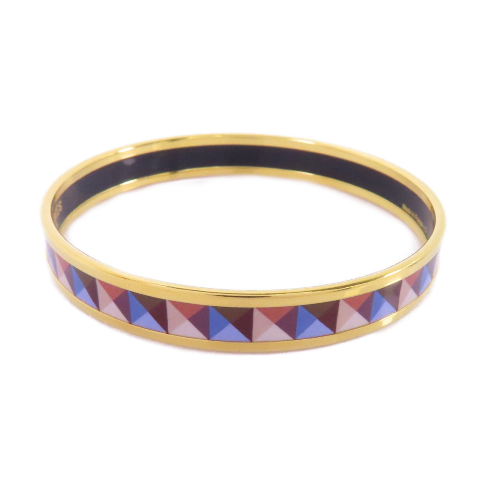 HERMES 金屬Bangle手鐲金色/彩色