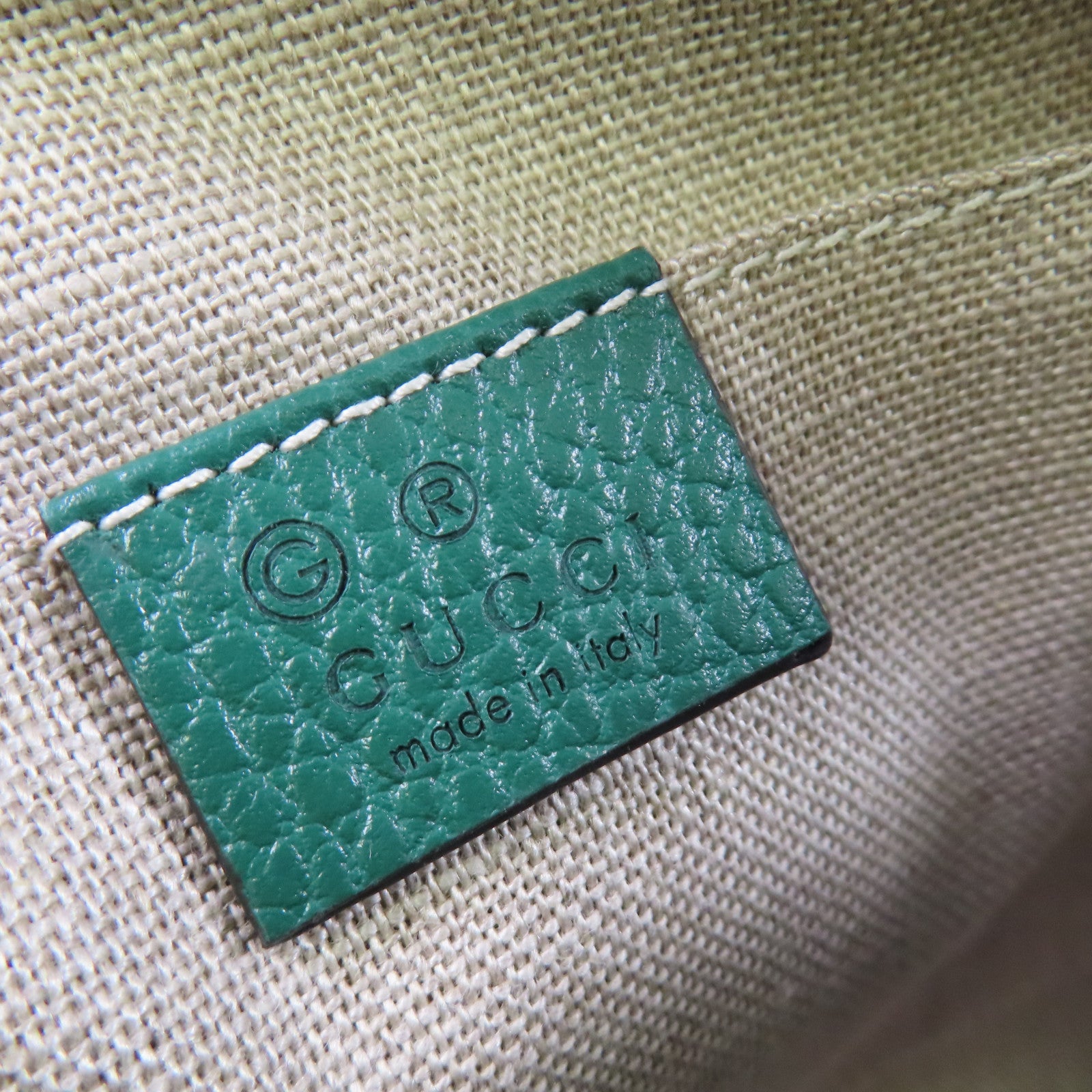 GUCCI 帆布Shoulder Bag金扣肩背袋