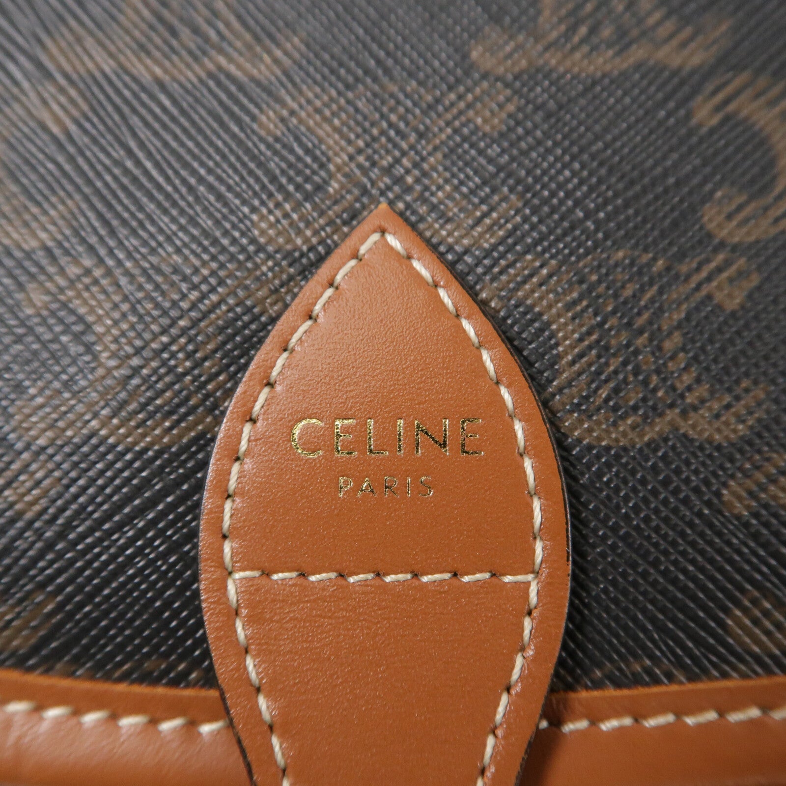 CELINE 塗層帆布Folco肩背袋