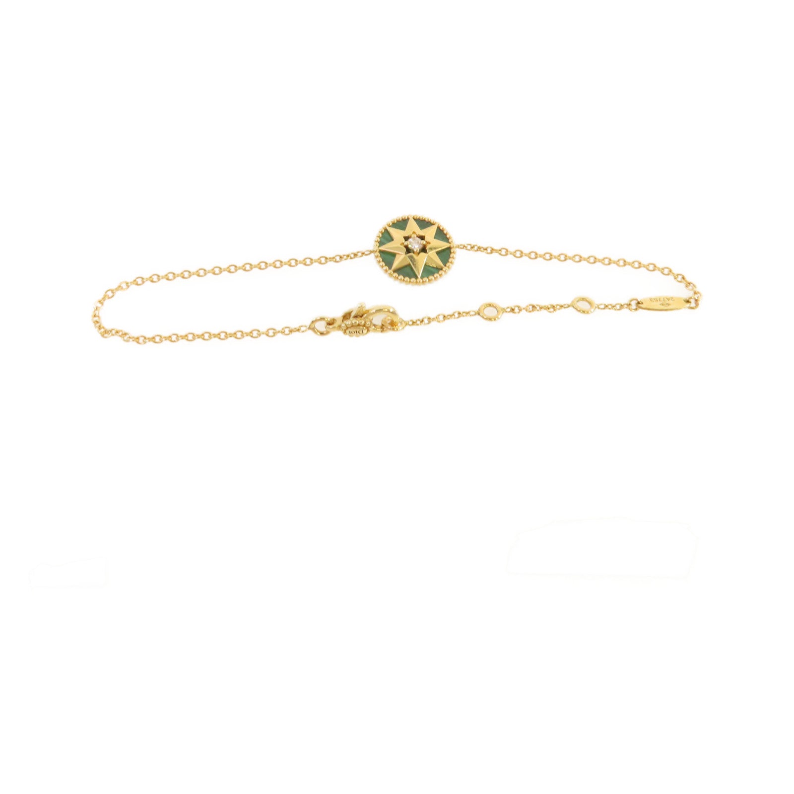 Dior 【激減優惠】18K黃金/綠松寶石/0.04ct鑽石Rose Des Vents Bracelet手鏈