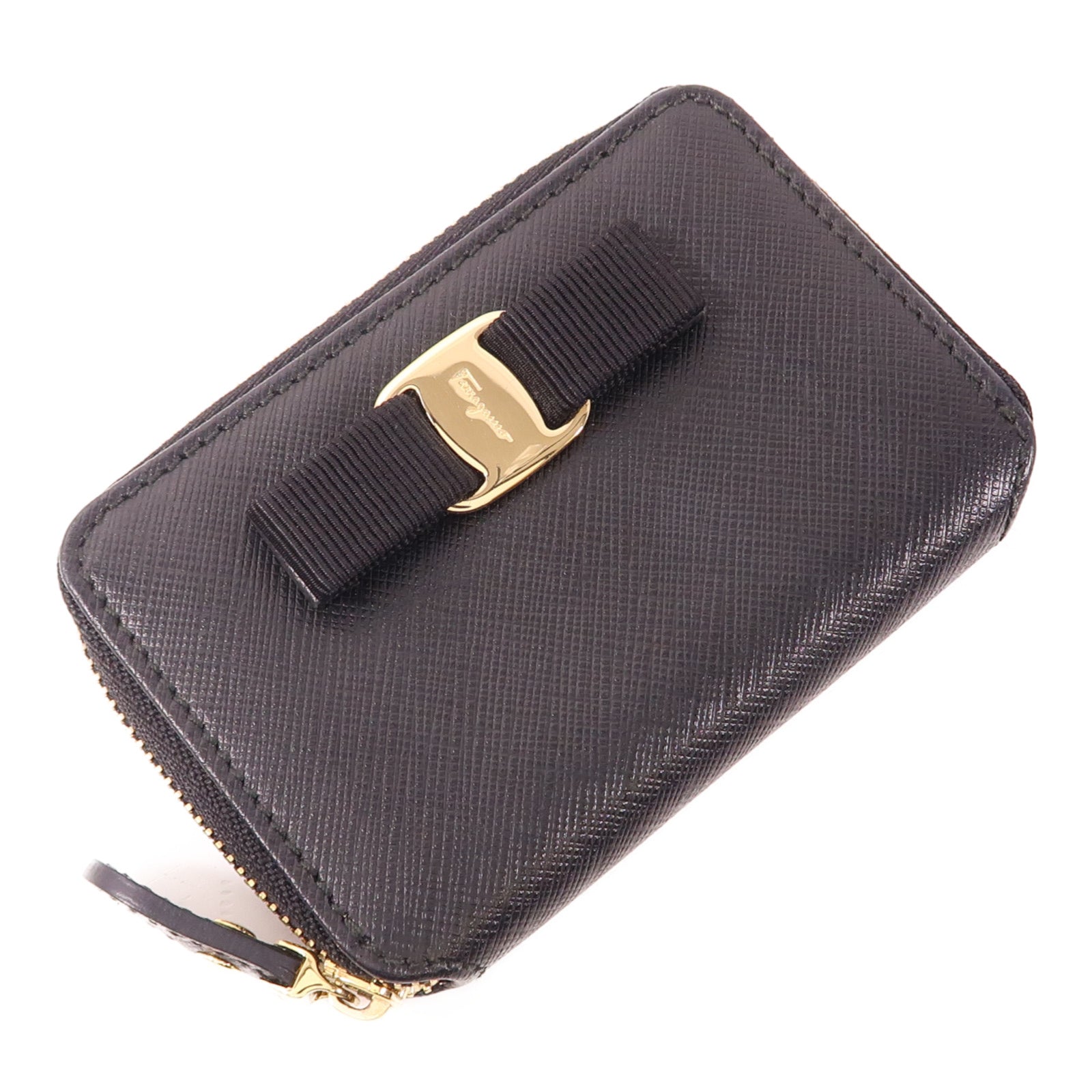 Salvatore Ferragamo 牛皮皮革Coin Case金扣零錢包