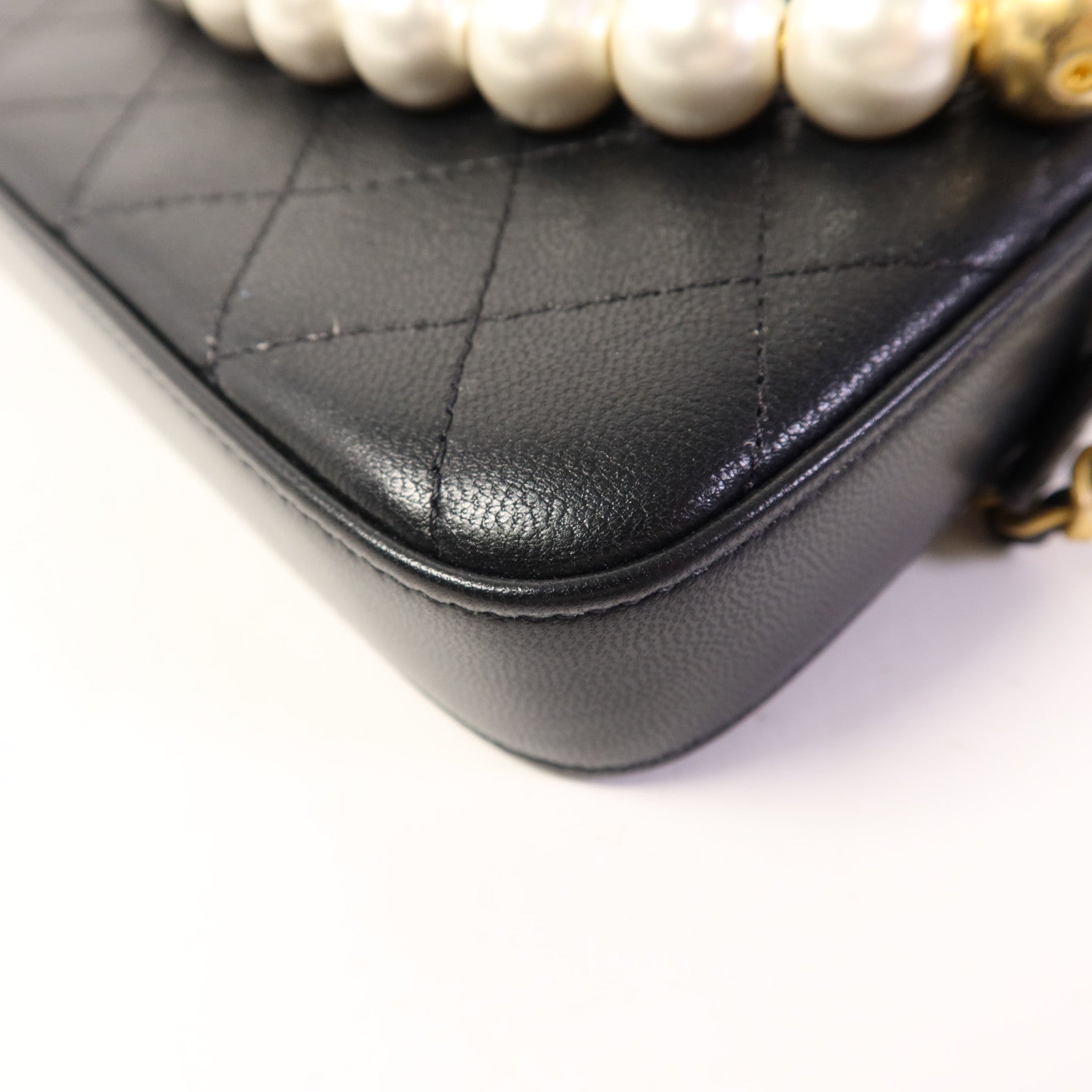 CHANEL 【激減優惠】牛皮皮革Wallet On Chain金扣鏈帶肩背袋