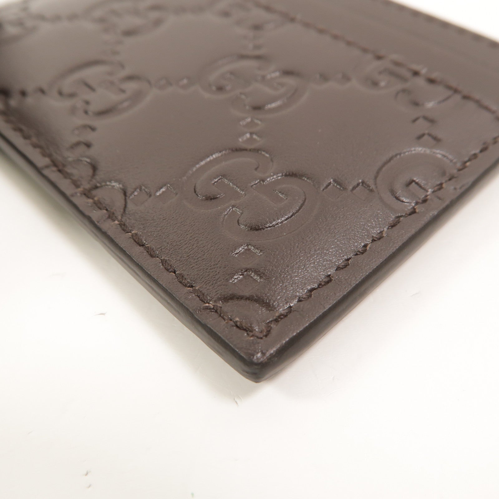 GUCCI 牛皮皮革Signature Card Case卡片套