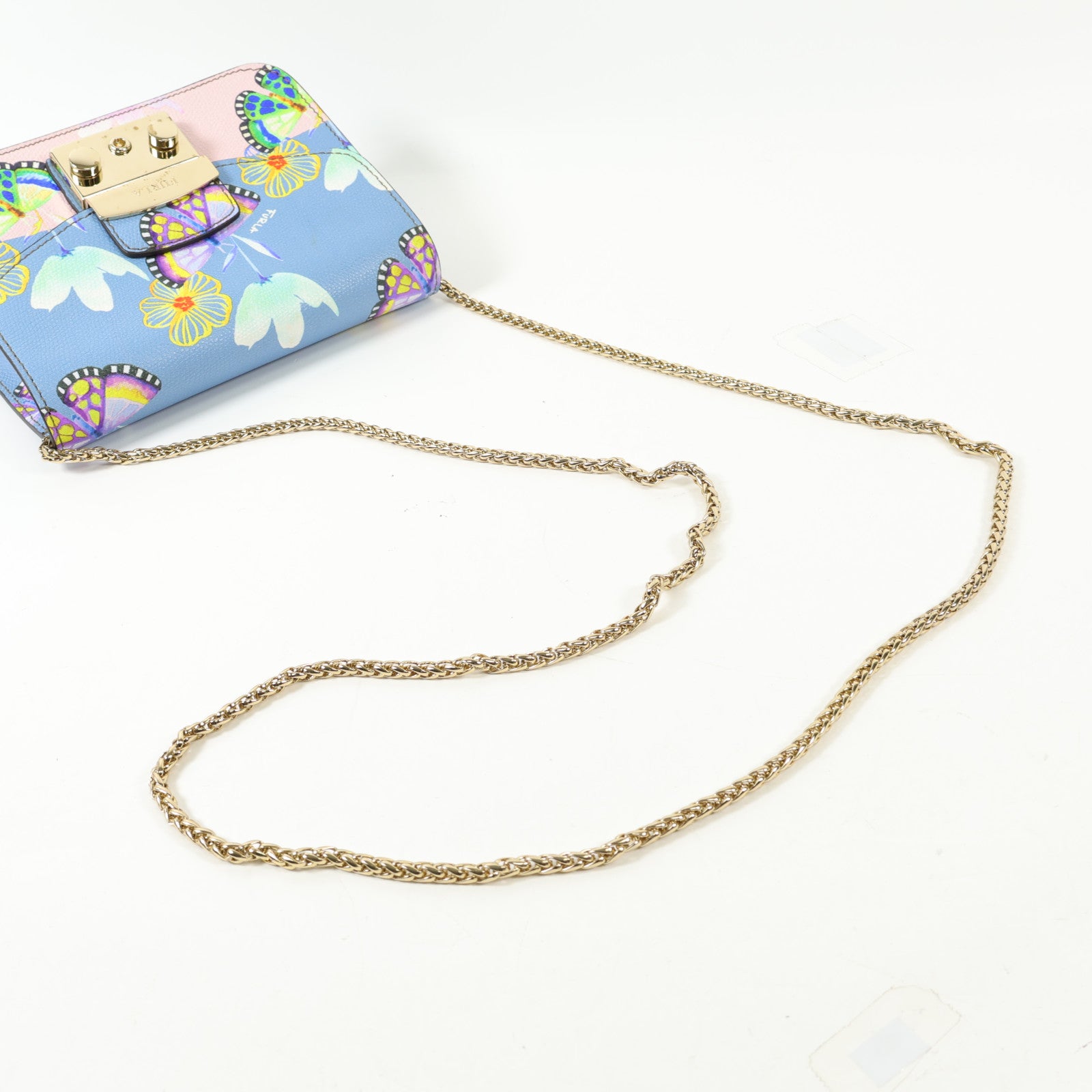 Furla 牛皮皮革Shoulder Bag金扣肩背袋