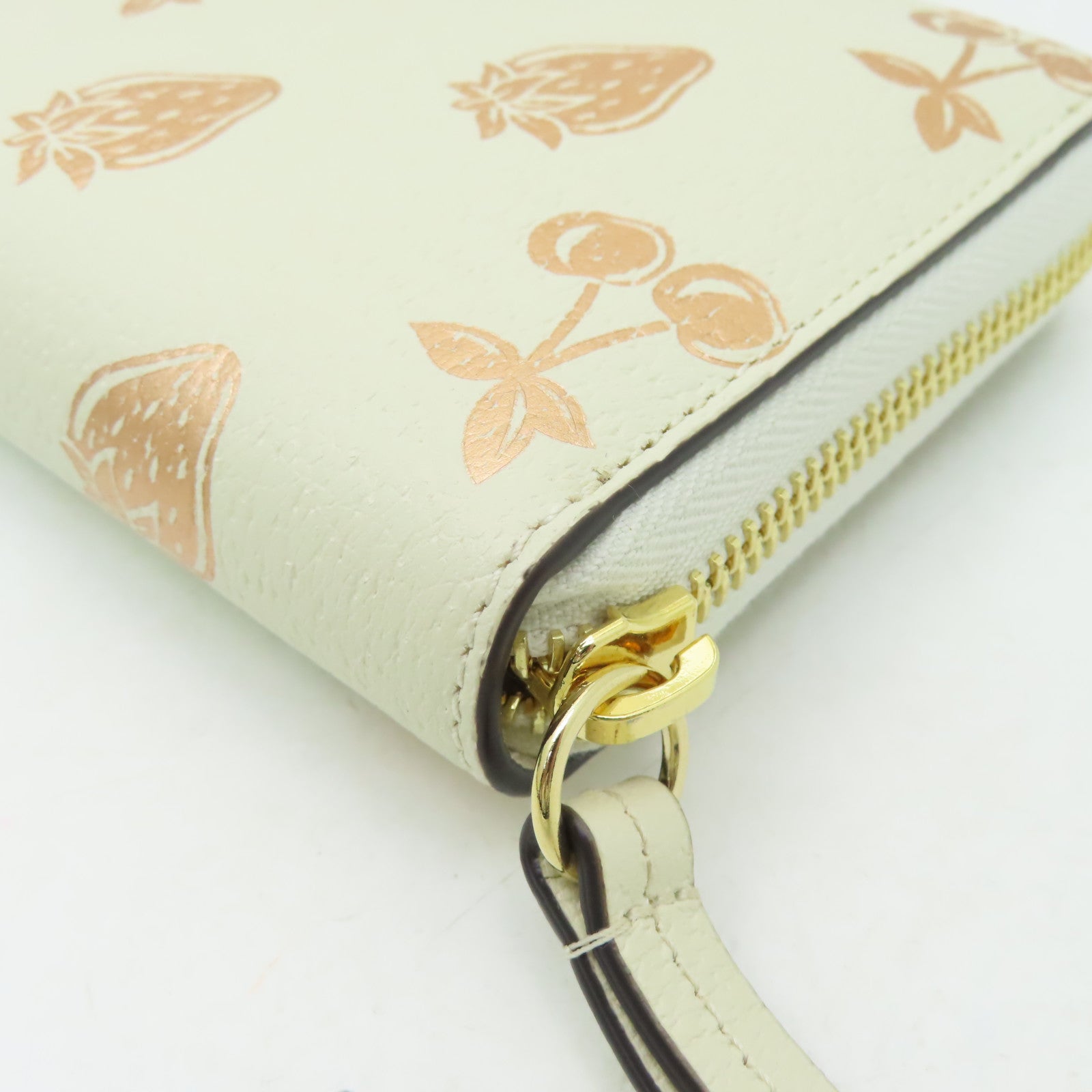 GUCCI 【激減優惠】牛皮皮革Long Wallet金扣長錢包米色