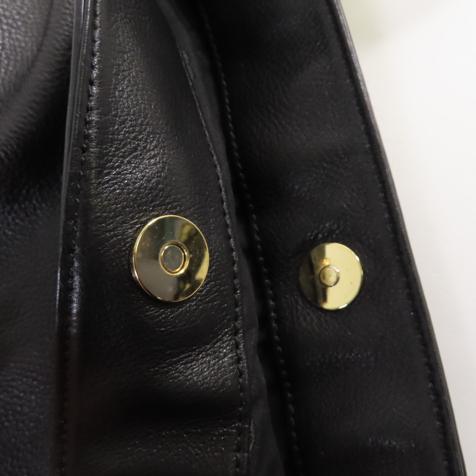 Tory Burch 牛皮皮革Shoulder Bag金扣肩背袋黑色