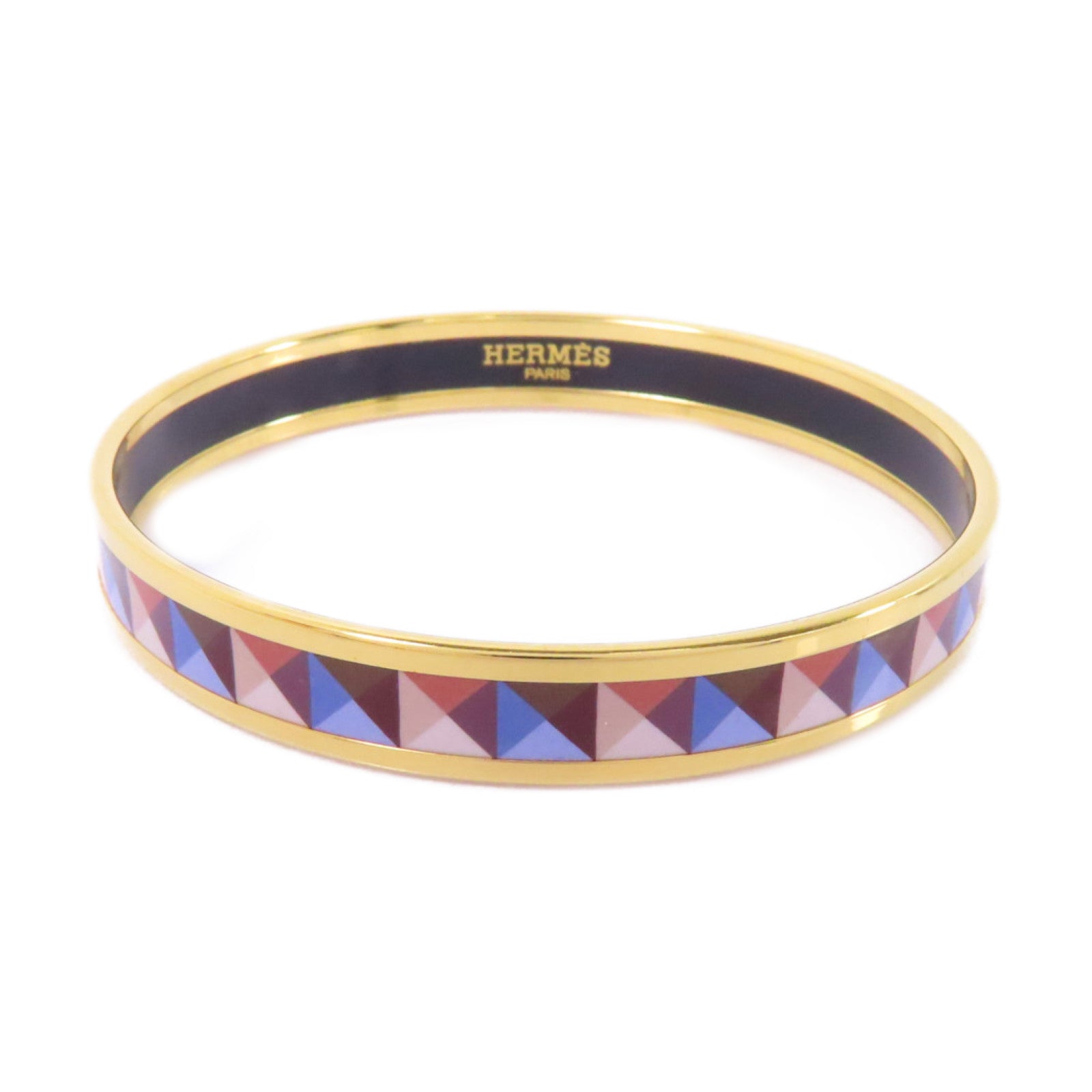 HERMES 金屬Bangle手鐲金色/彩色