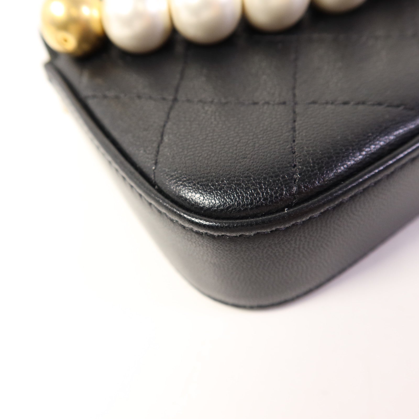 CHANEL 【激減優惠】牛皮皮革Wallet On Chain金扣鏈帶肩背袋