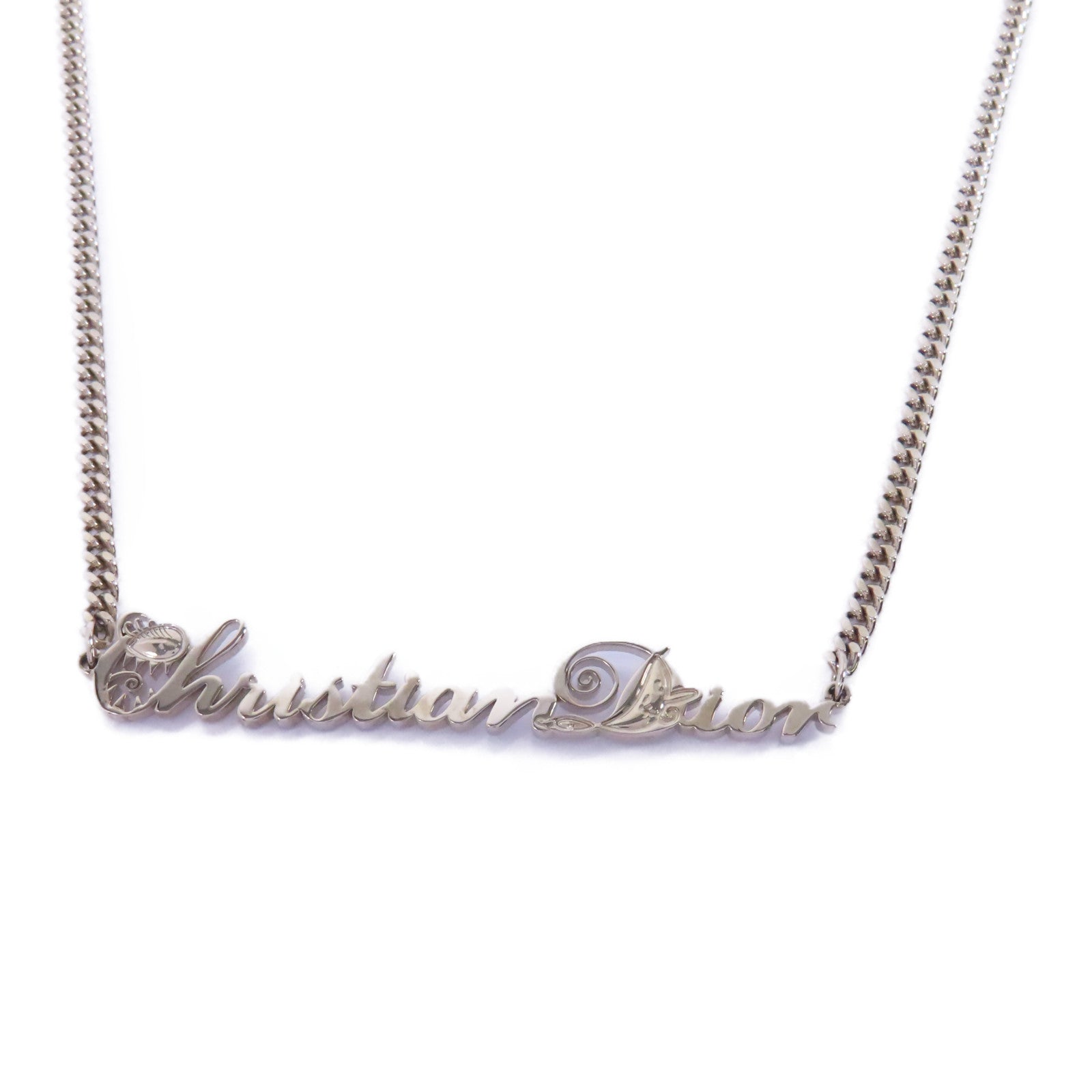 Dior 金屬Necklace項鍊銀色