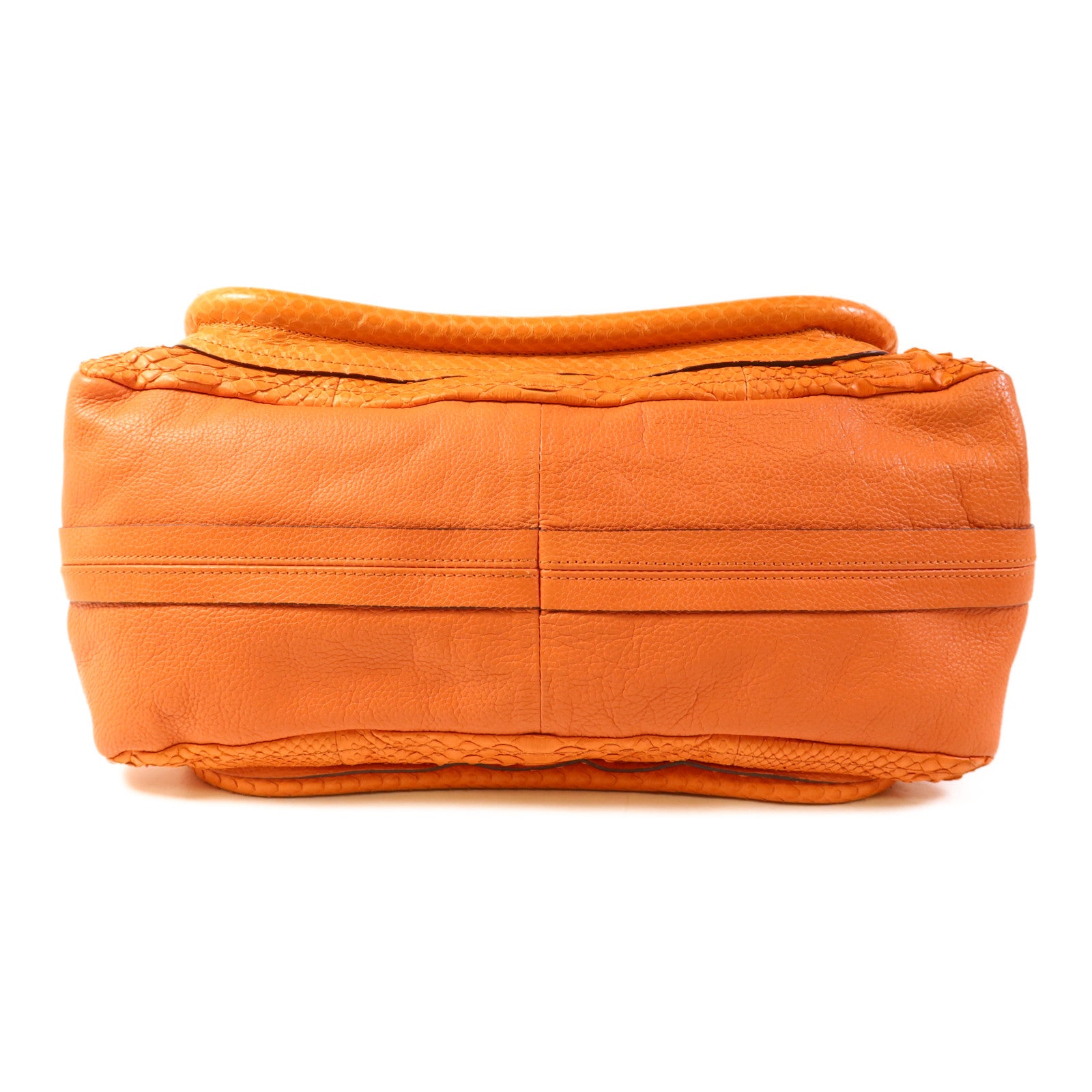 Chloe 蛇皮皮革2 Way Shoulder Bag金扣手挽肩背兩用袋