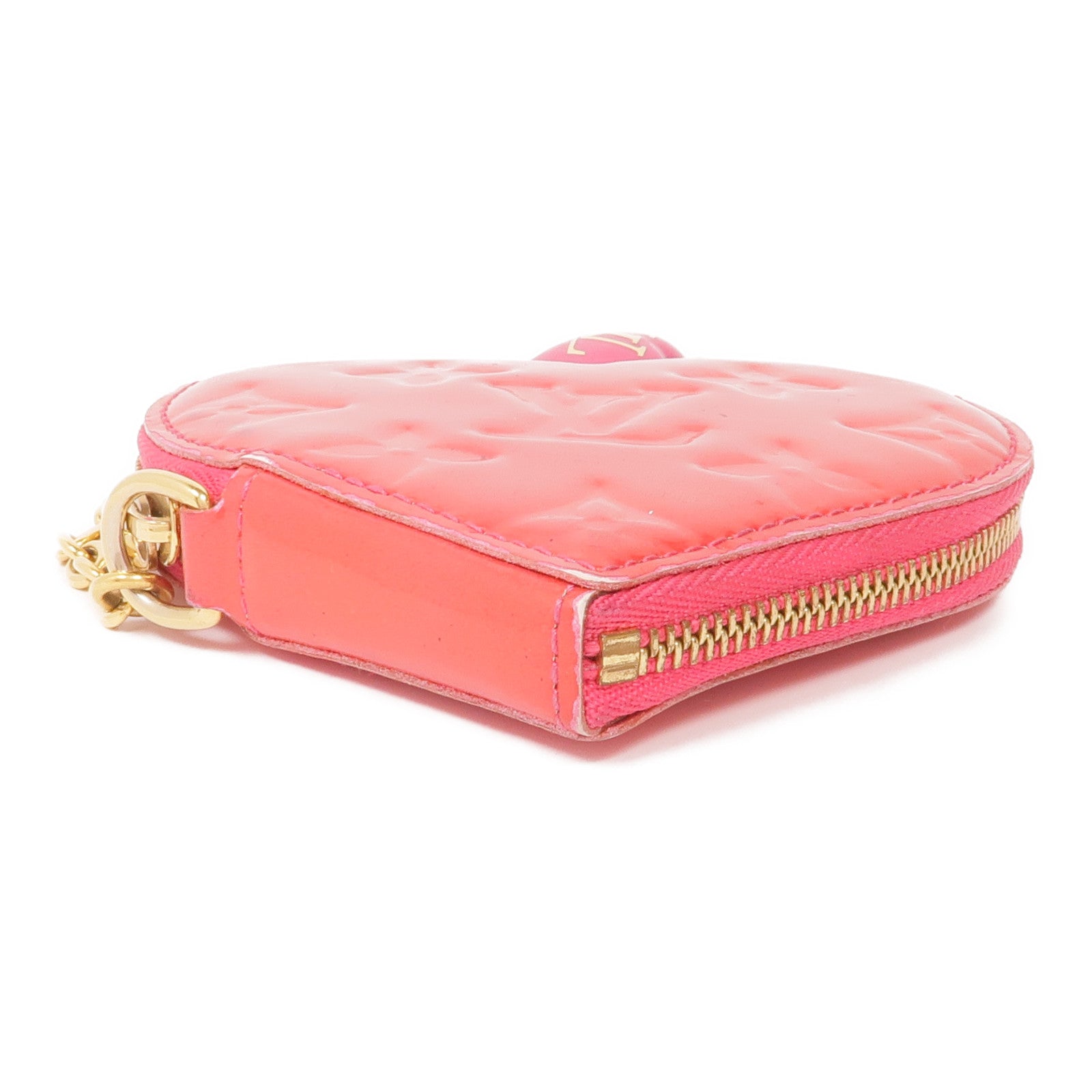 LOUIS VUITTON Vernis Porte Monet-Cool Coin Case金扣零錢包