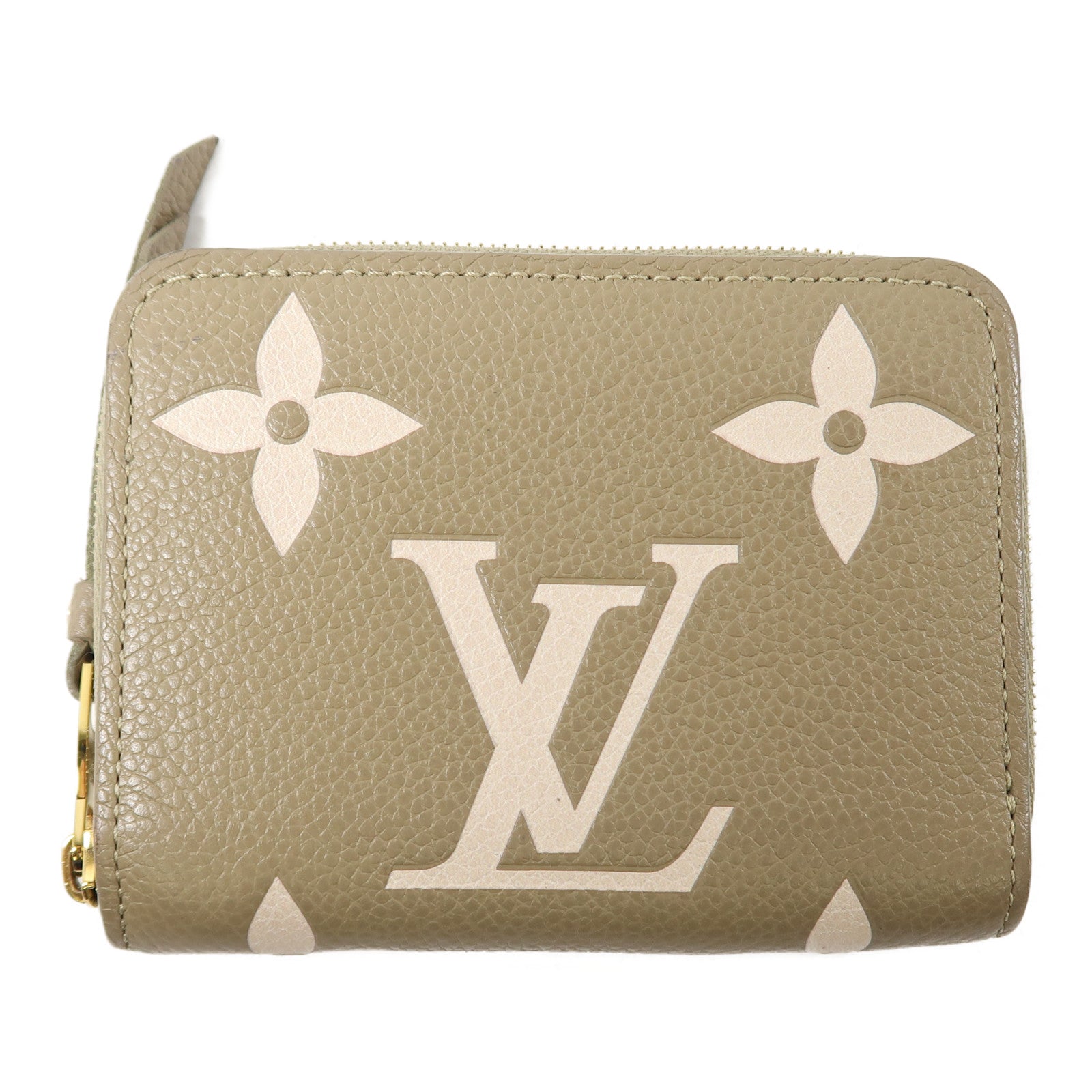 LOUIS VUITTON 【激減優惠】Monogram Empreinte Zippy Coin Purse金扣零錢包綠色/白色